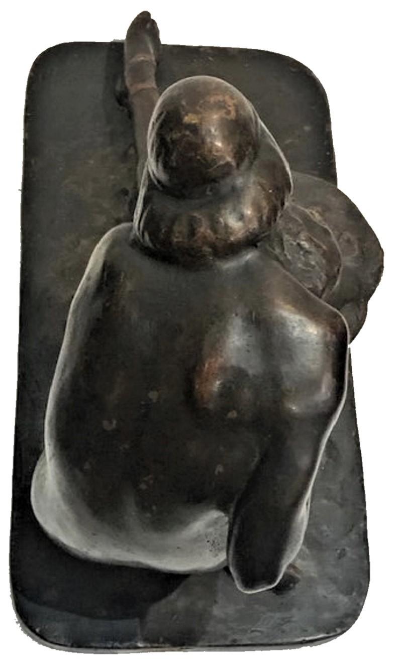 Claudio Botta, „Salome“, Skulptur aus patinierter Bronze, ca. 1923 im Angebot 3