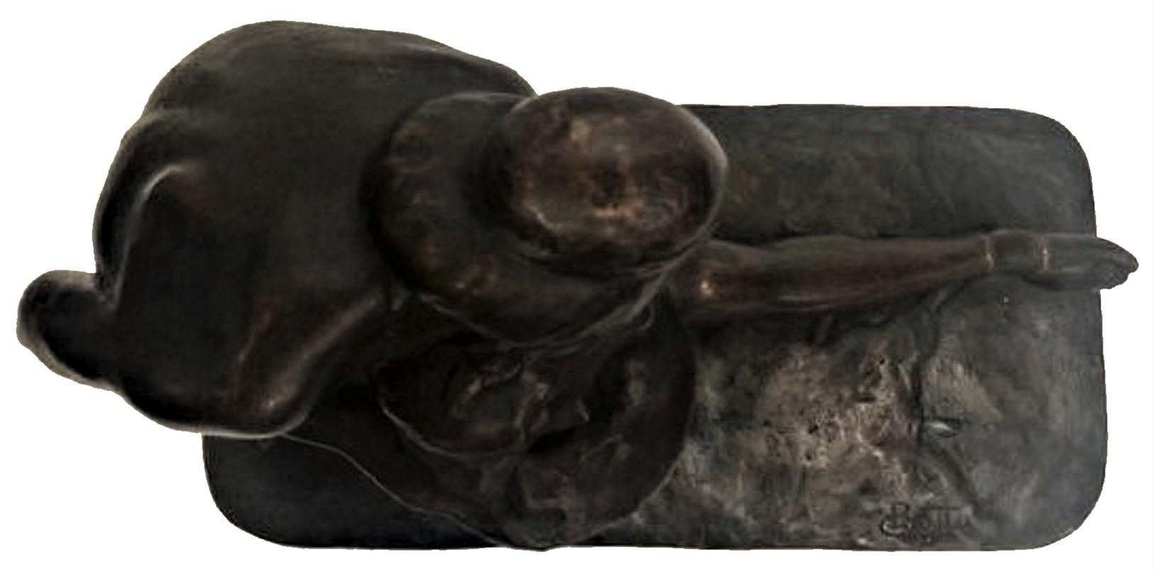 Claudio Botta, „Salome“, Skulptur aus patinierter Bronze, ca. 1923 im Angebot 4