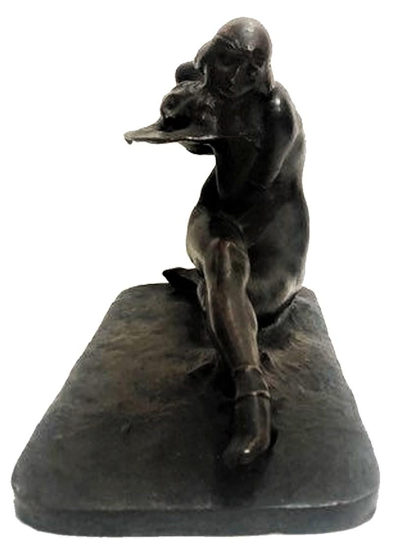 Art Deco Claudio Botta, ‘Salome’, Patinated Bronze Sculpture, Ca. 1923 For Sale