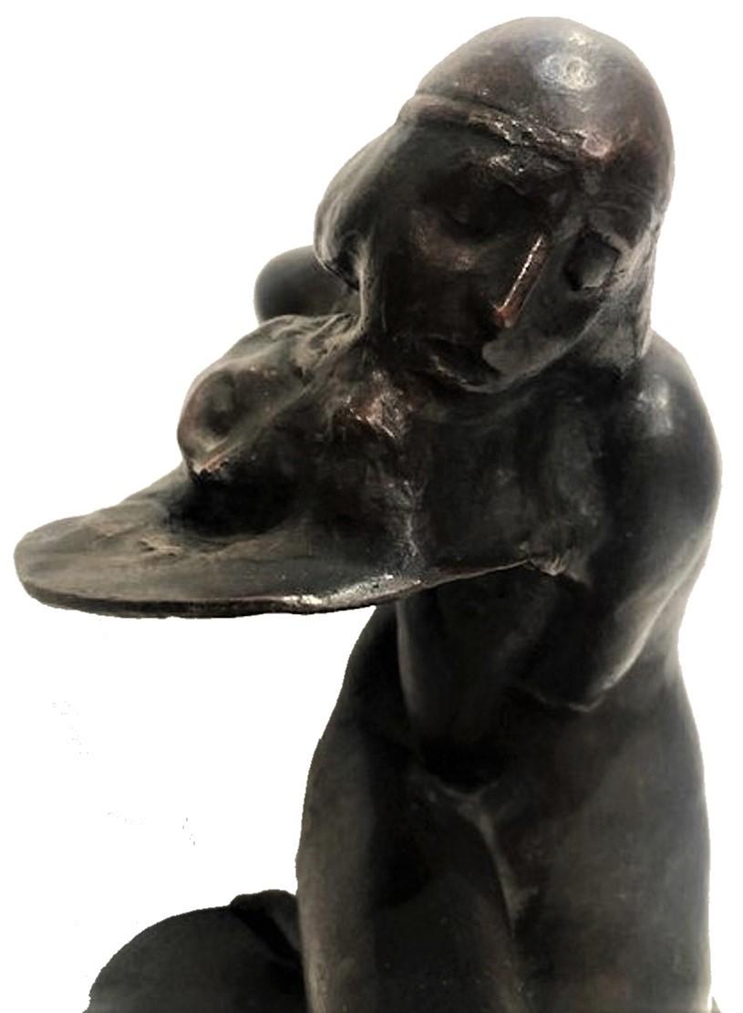 Italian Claudio Botta, ‘Salome’, Patinated Bronze Sculpture, Ca. 1923 For Sale