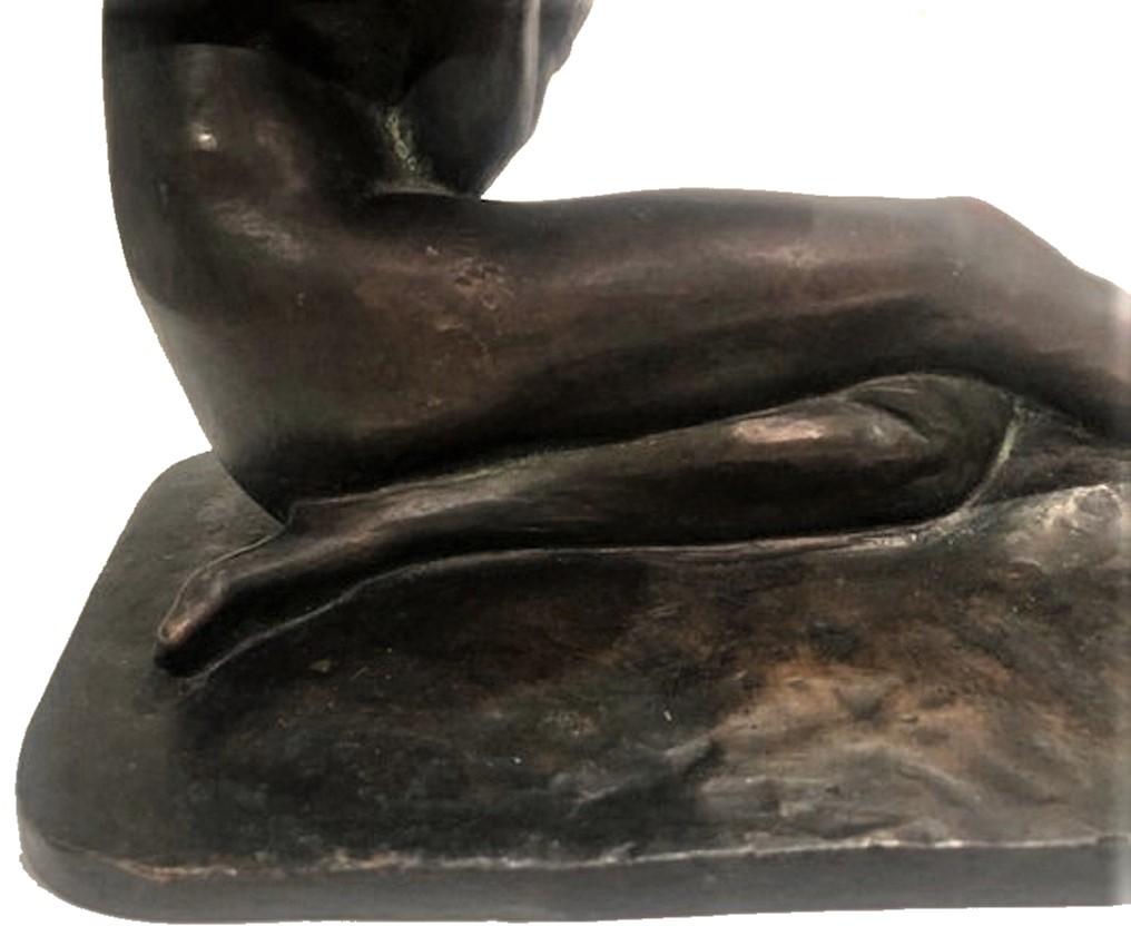 Claudio Botta, ‘Salome’, Patinated Bronze Sculpture, Ca. 1923 In Good Condition For Sale In New York, NY