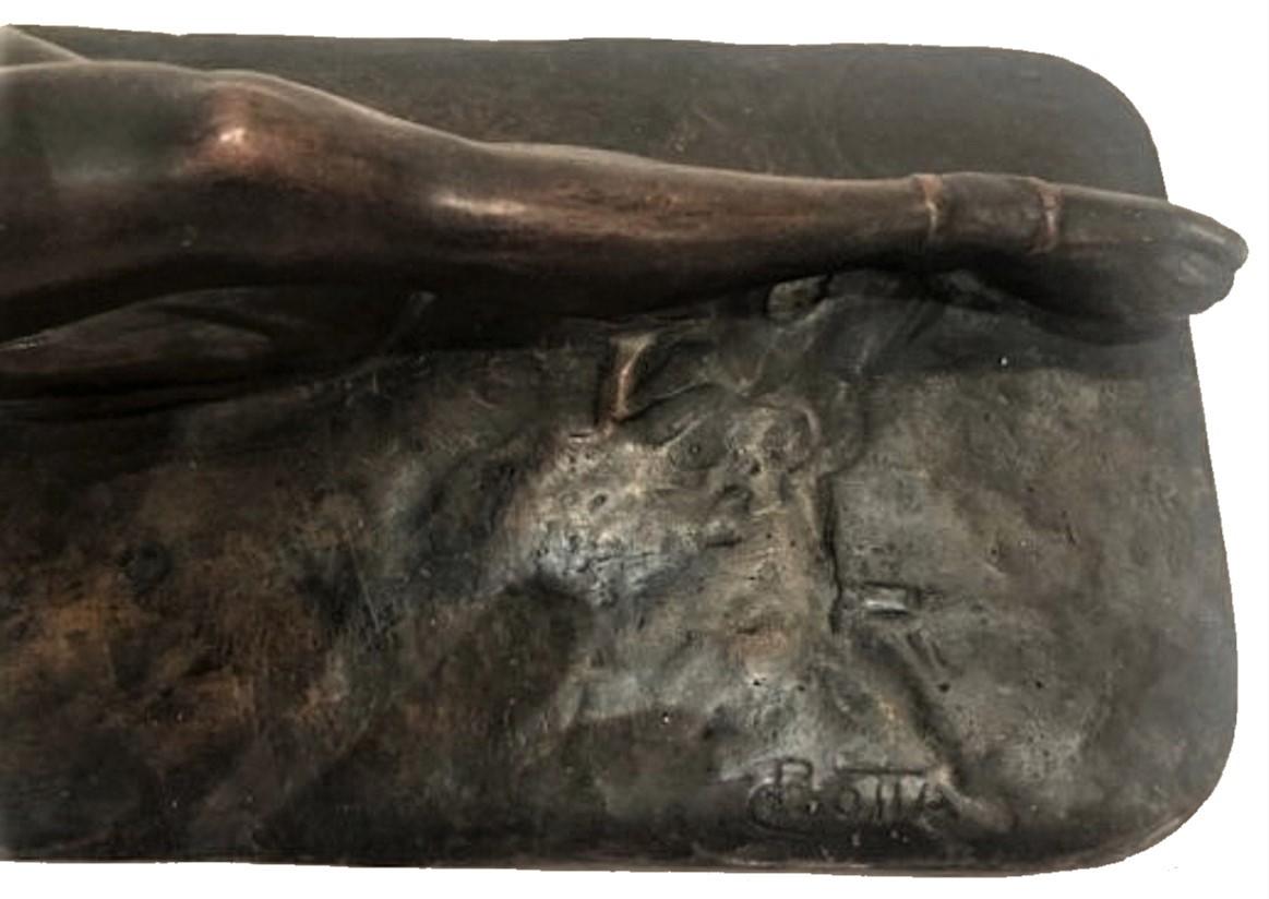 Claudio Botta, „Salome“, Skulptur aus patinierter Bronze, ca. 1923 im Angebot 1
