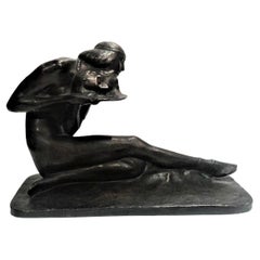 Antique Claudio Botta, ‘Salome’, Patinated Bronze Sculpture, Ca. 1923