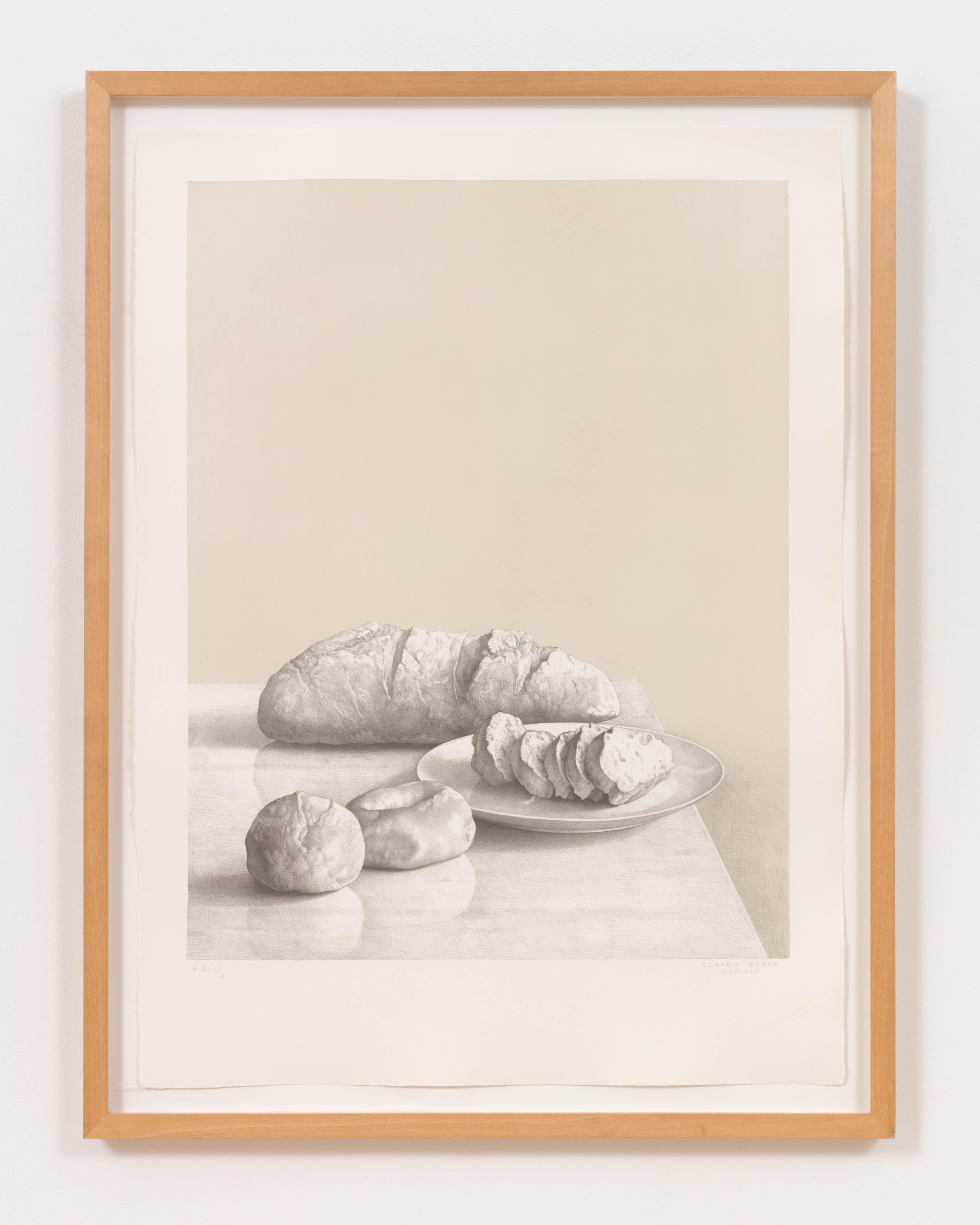 Claudio Bravo Still-Life Print - Bread