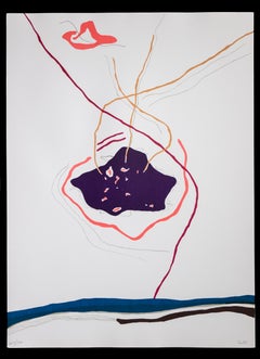 Vulcano - Litografia di Claudio Celli - 1970 ca.