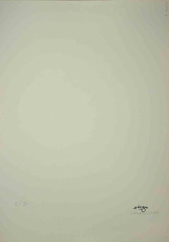 The Night - Original Photolithograph by Claudio Cintoli - 1970s