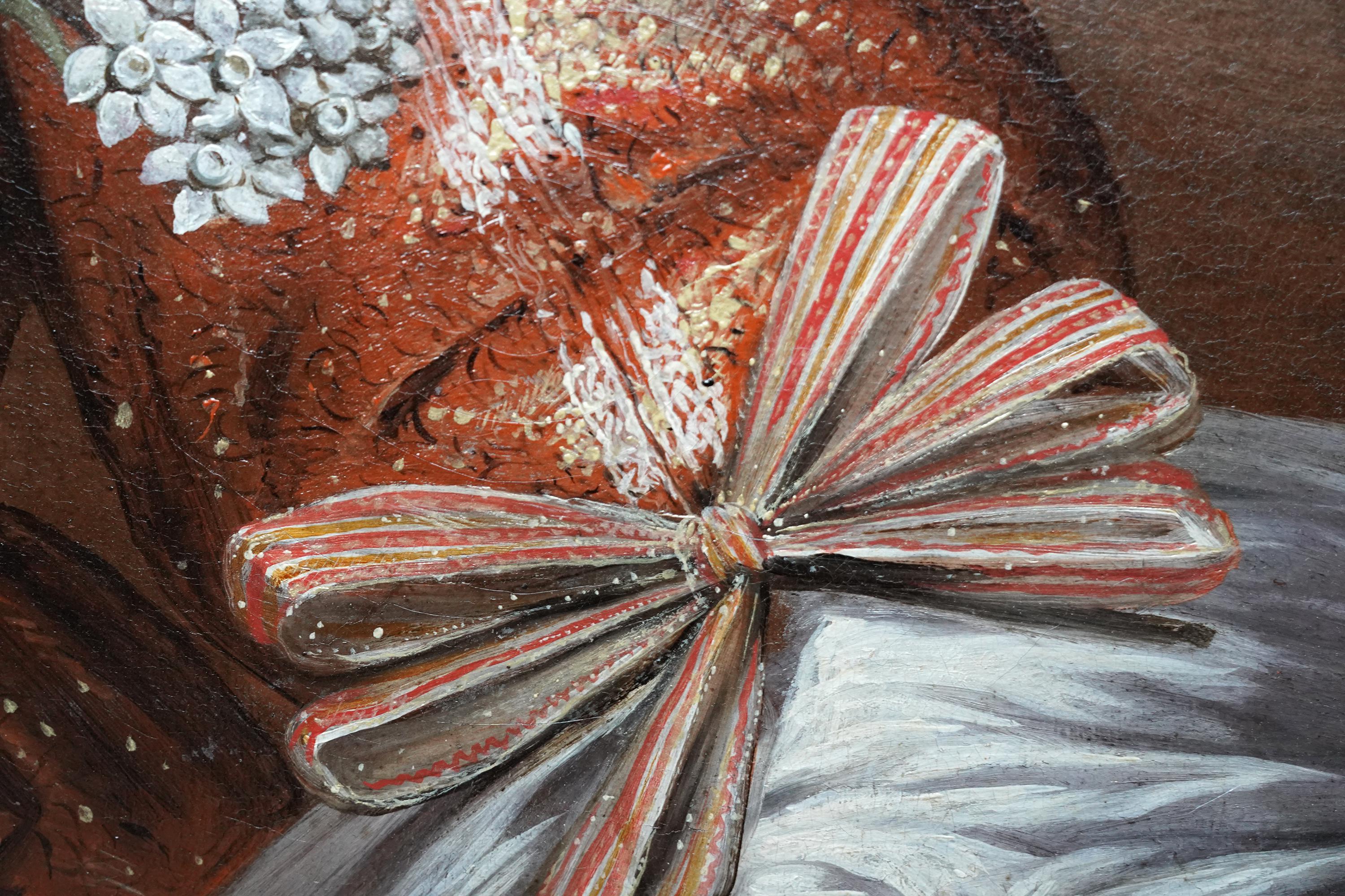 Ritratto di nobildonna spagnola - Dipinto a olio d'arte antica del 17° secolo in vendita 8