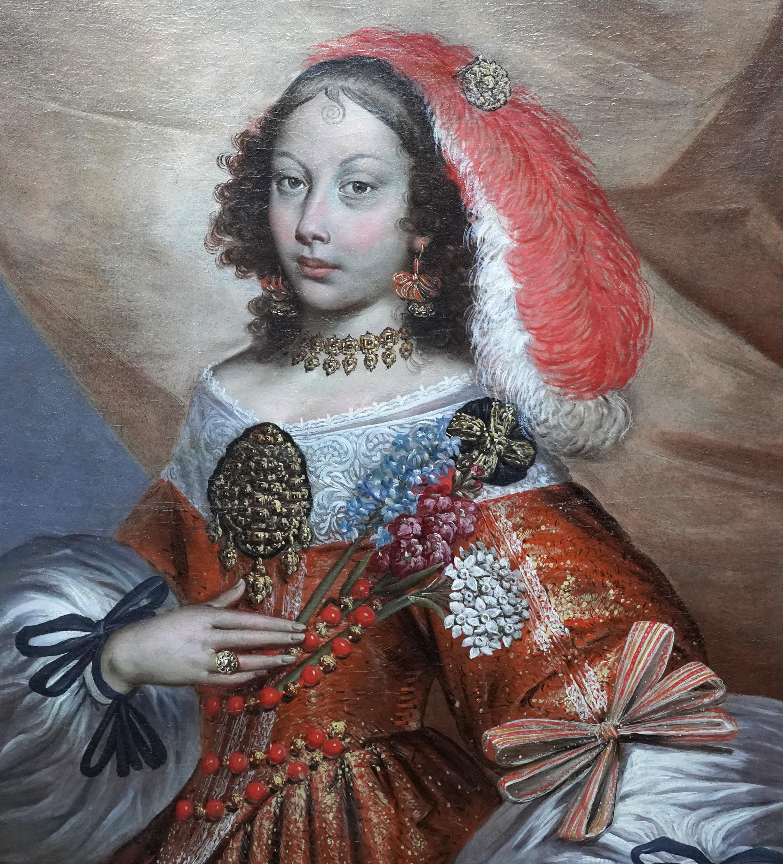 Ritratto di nobildonna spagnola - Dipinto a olio d'arte antica del 17° secolo - Painting Antichi maestri di Claudio Coello