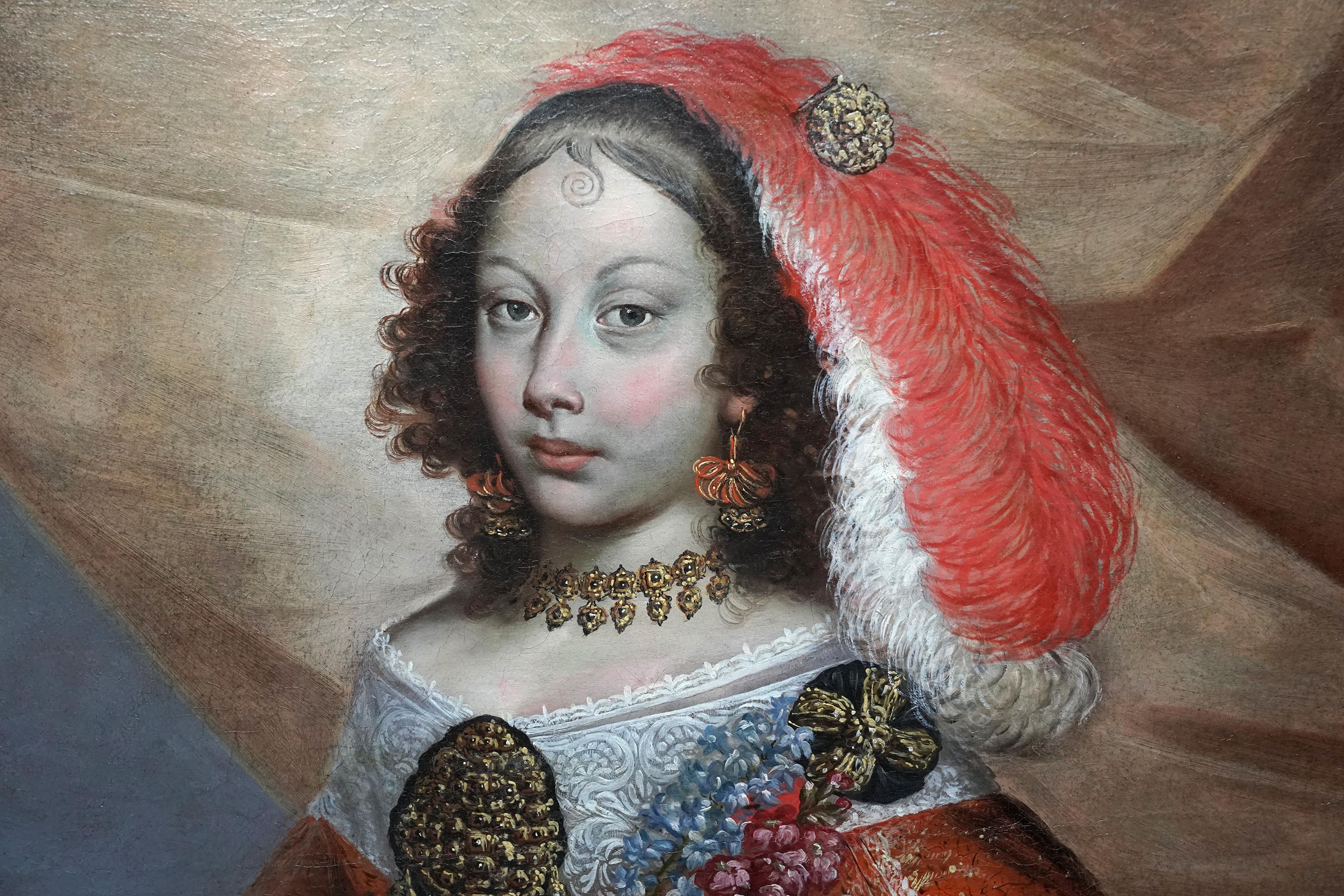 Questo splendido ritratto a olio di grandi dimensioni è attribuito all'Antico Maestro spagnolo Claudio Coello, considerato l'ultimo grande pittore spagnolo del XVII secolo. In passato era di proprietà di Lady Beatrice a Sidmouth ed è etichettato