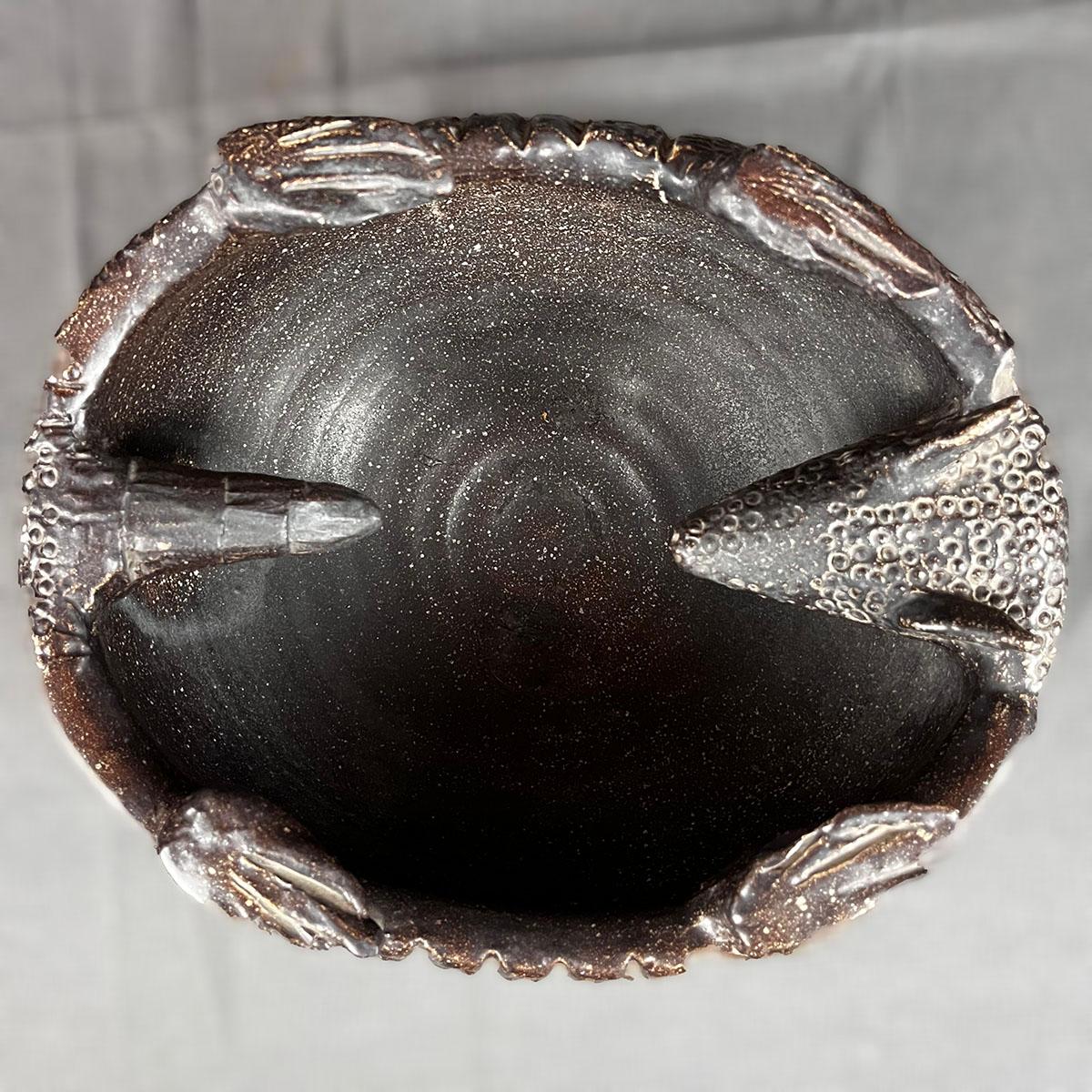 Vaso Armadillo in ceramica ad alta temperatura Claudio Jerónimo Brown in vendita 3