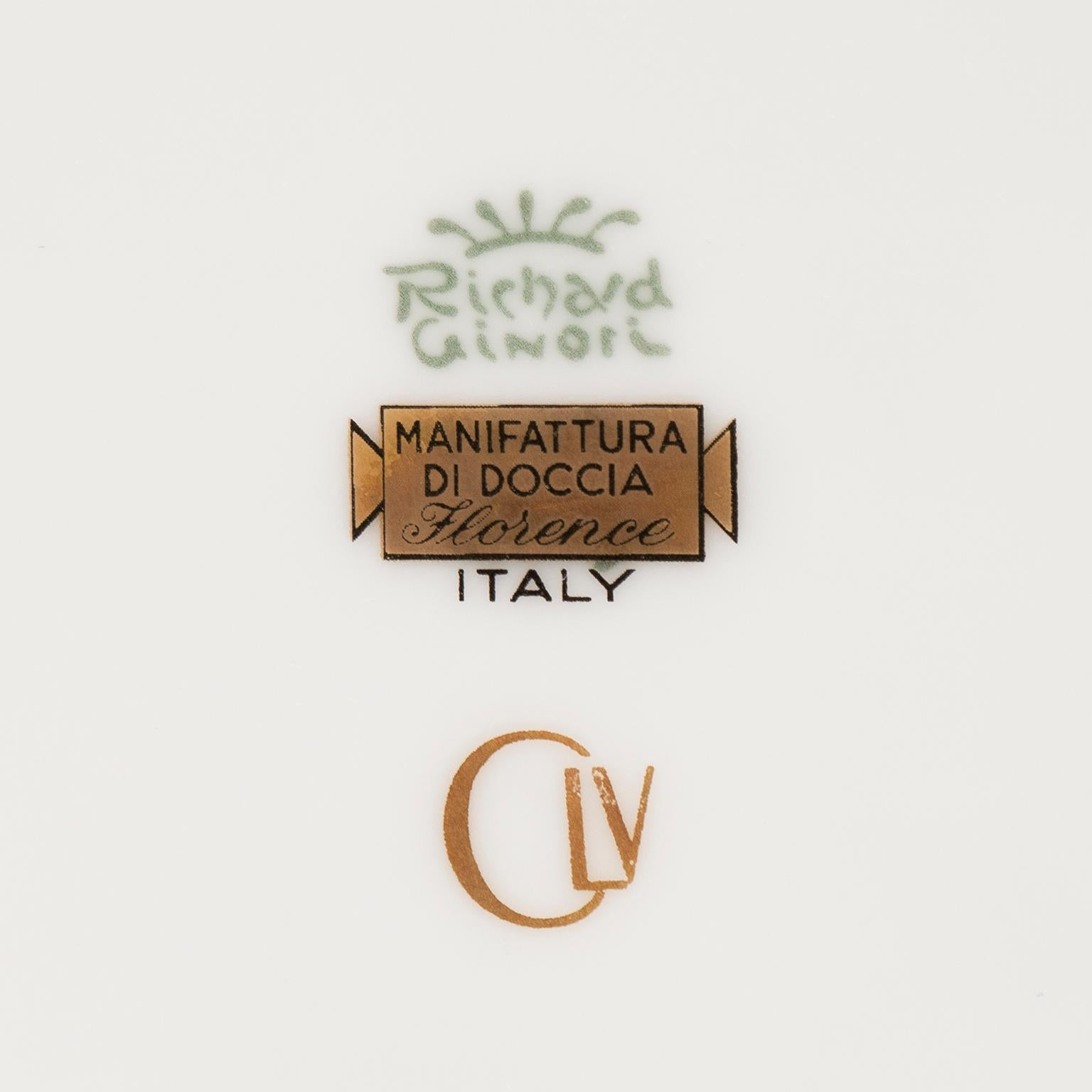 Italian Claudio La Viola for Ginori Art Deco Coffee Service c1990s For Sale