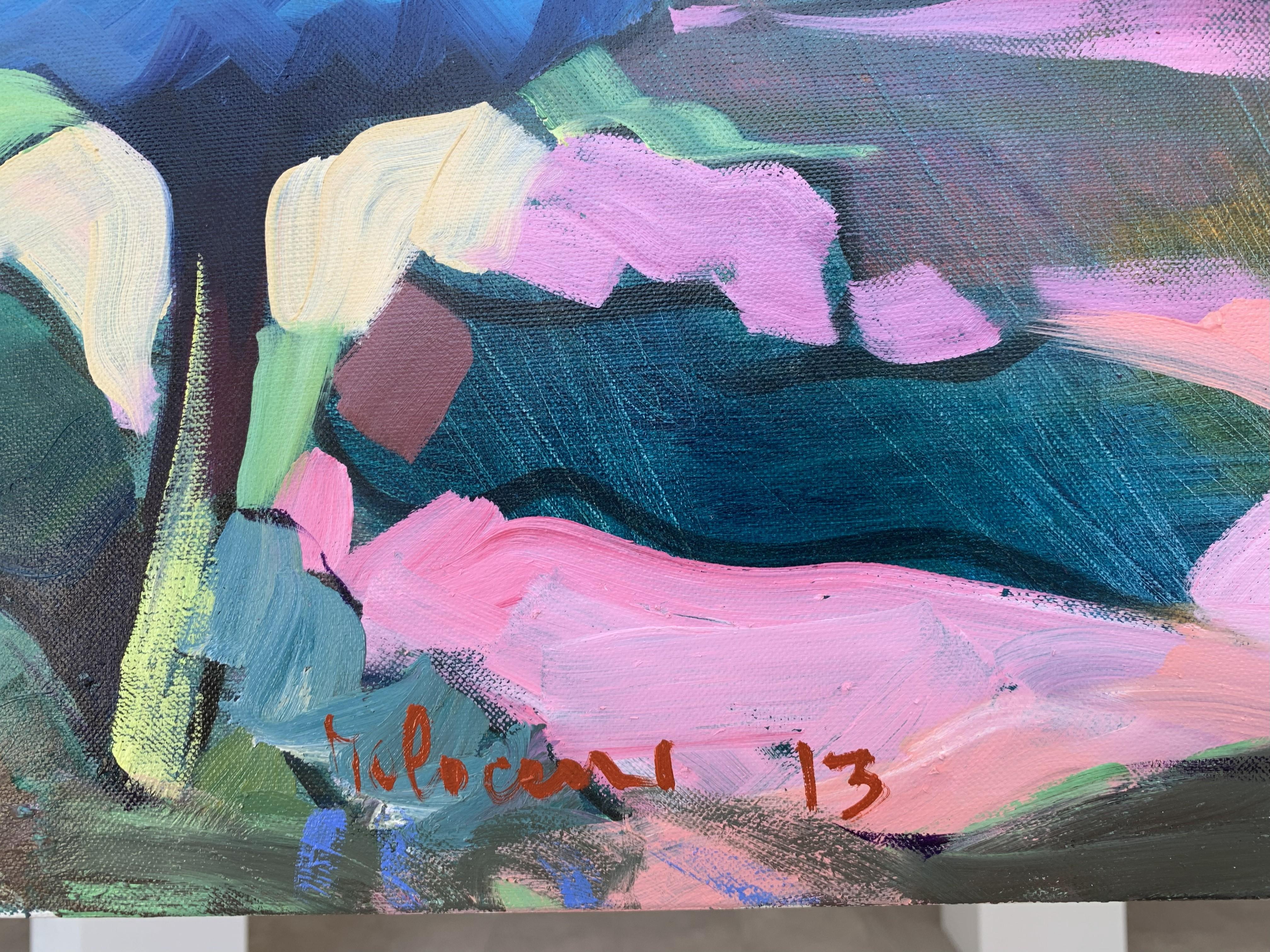 PARADISE Original Öl auf Leinwand Signiert und datiert vom Künstler im Angebot 3