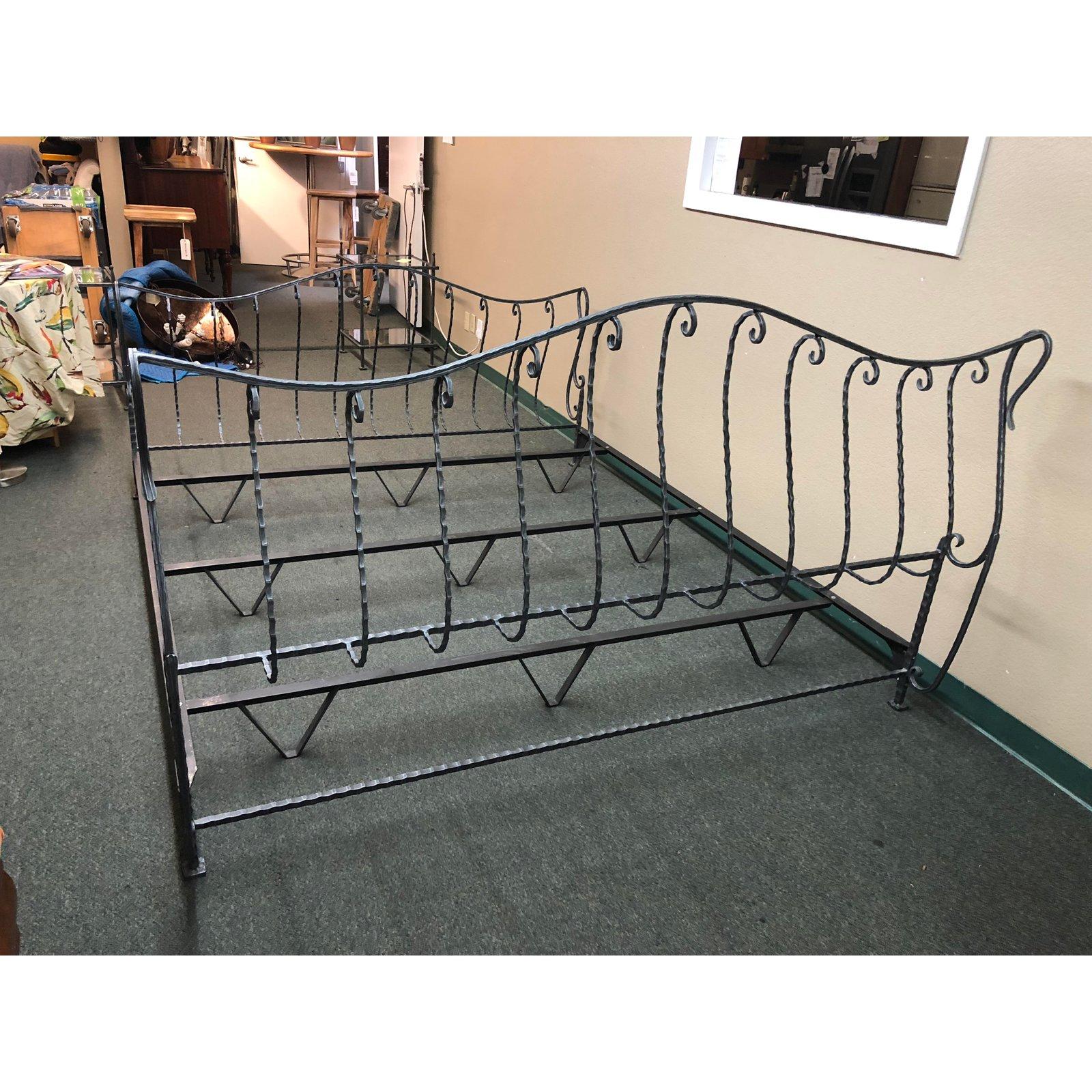 Claudio Rayes Eastern King Wrought Ieon Bed Framed