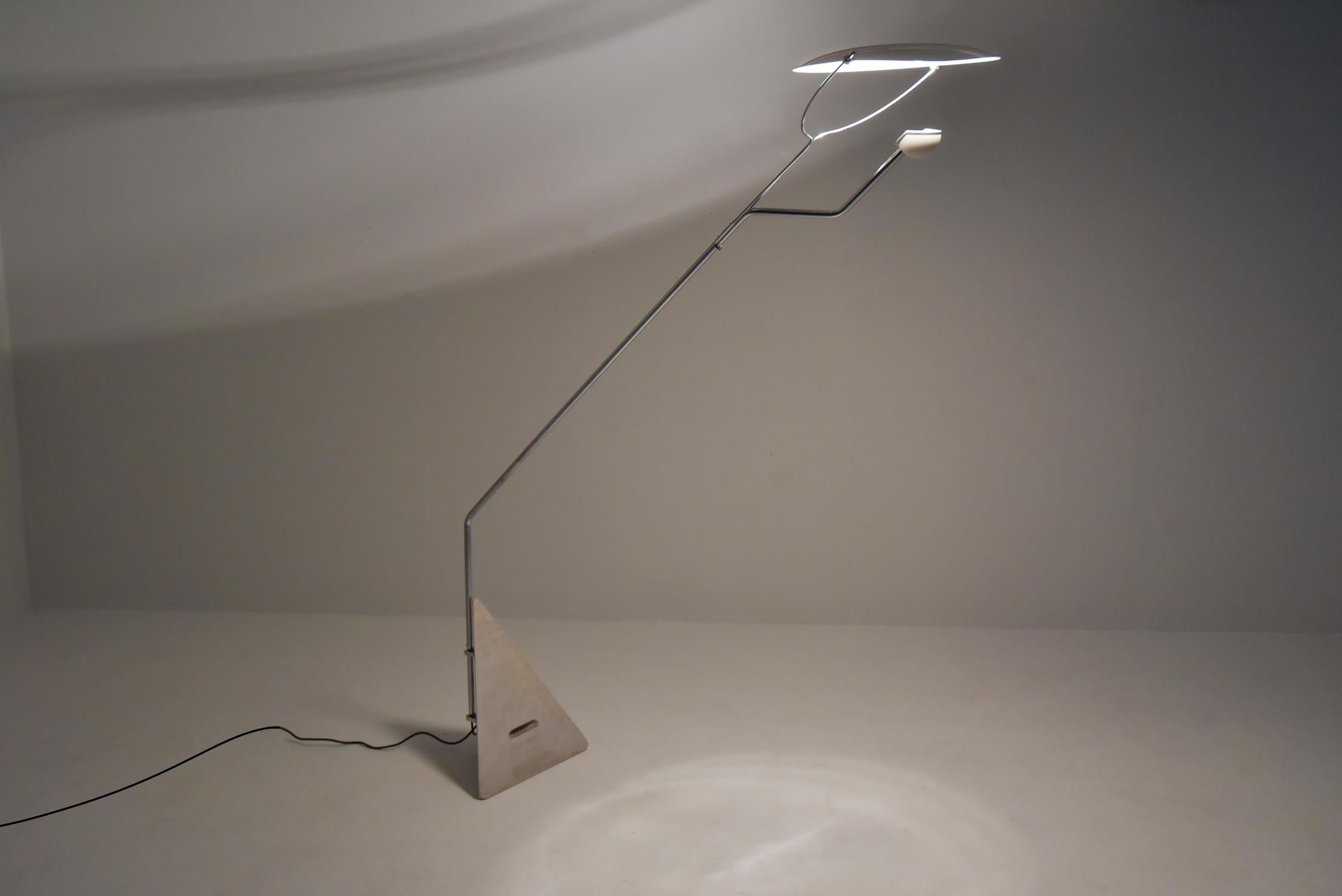 Italian Claudio Salocchi Floor Lamp ‘Riflessione’ for Skipper, Italy, 1973