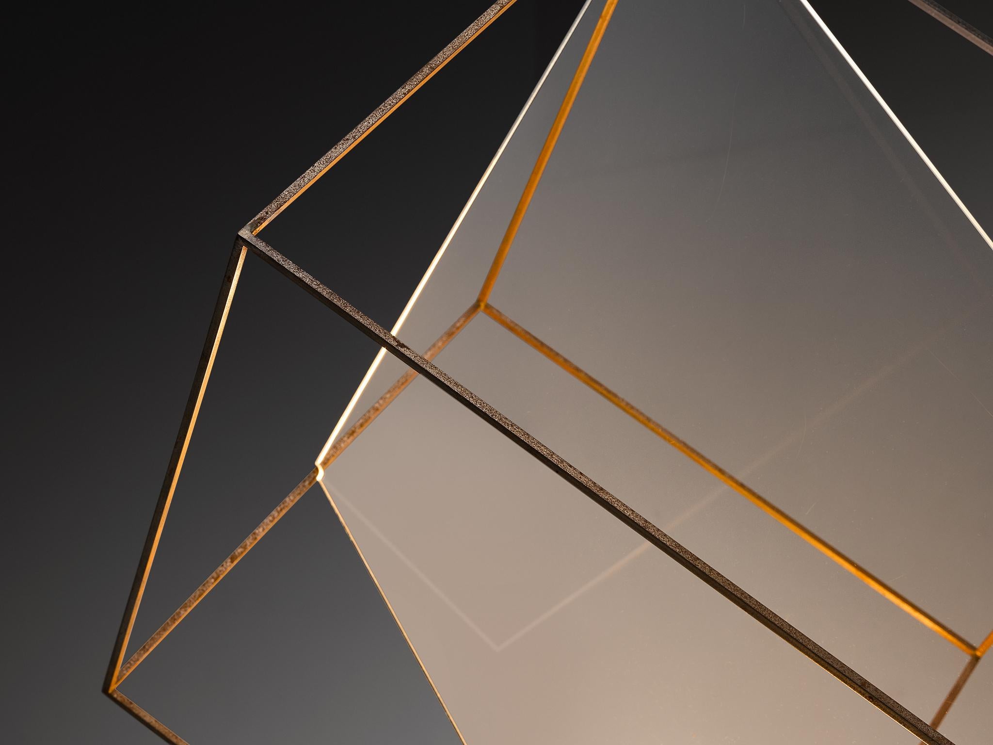 Steel Claudio Salocchi for Lumenform Post-Modern 'Tulpa' Table Lamp For Sale