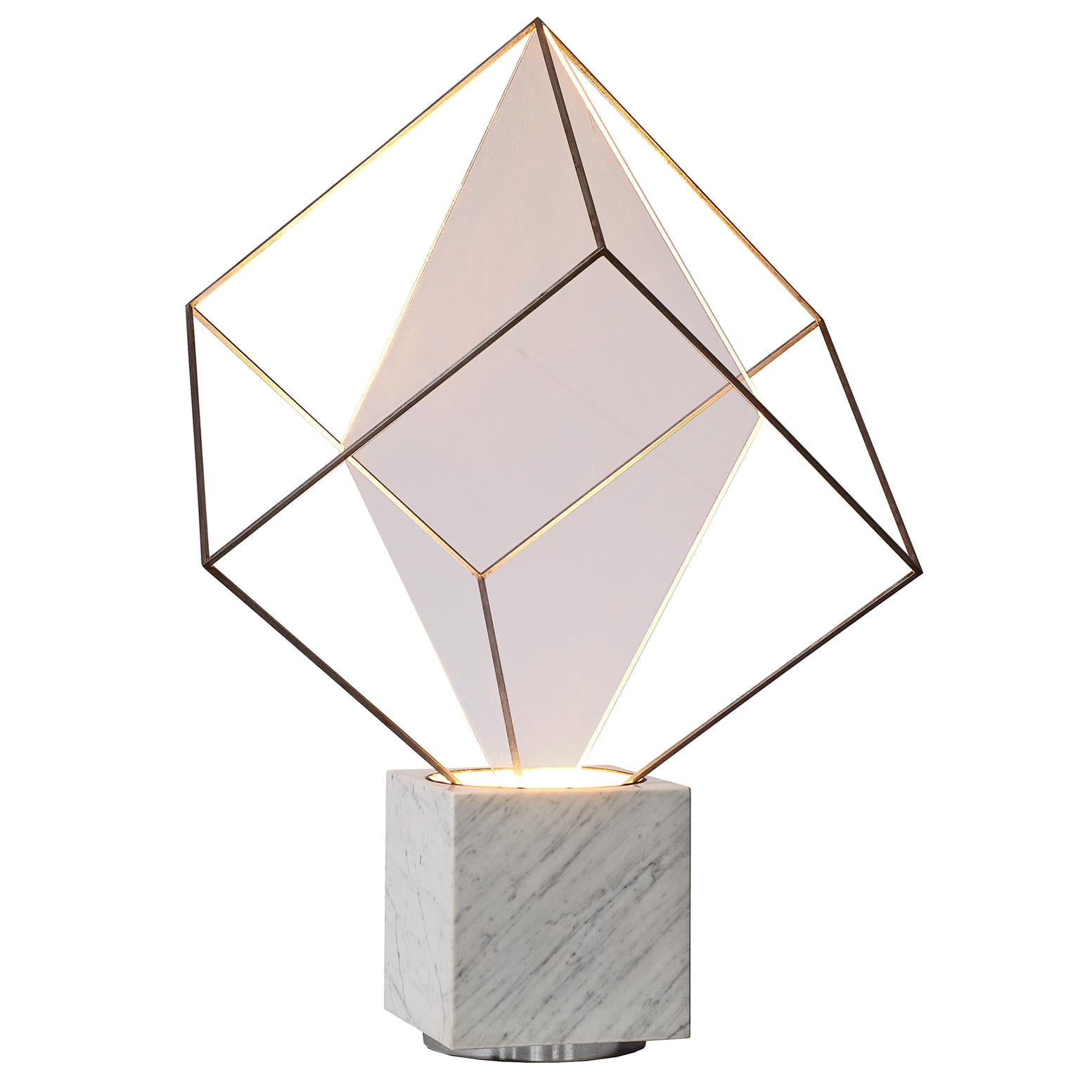 Claudio Salocchi for Lumenform 'Tulpa' Table Lamp in Marble