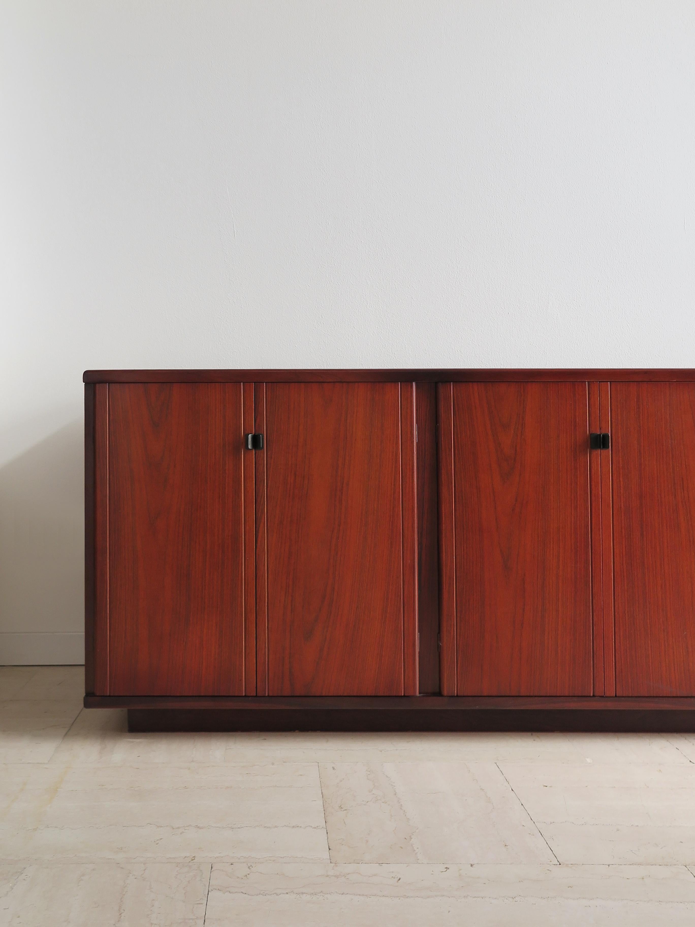 Claudio Salocchi for Sormani Italian Midcentury Dark Wood Sideboard 1960s For Sale 7