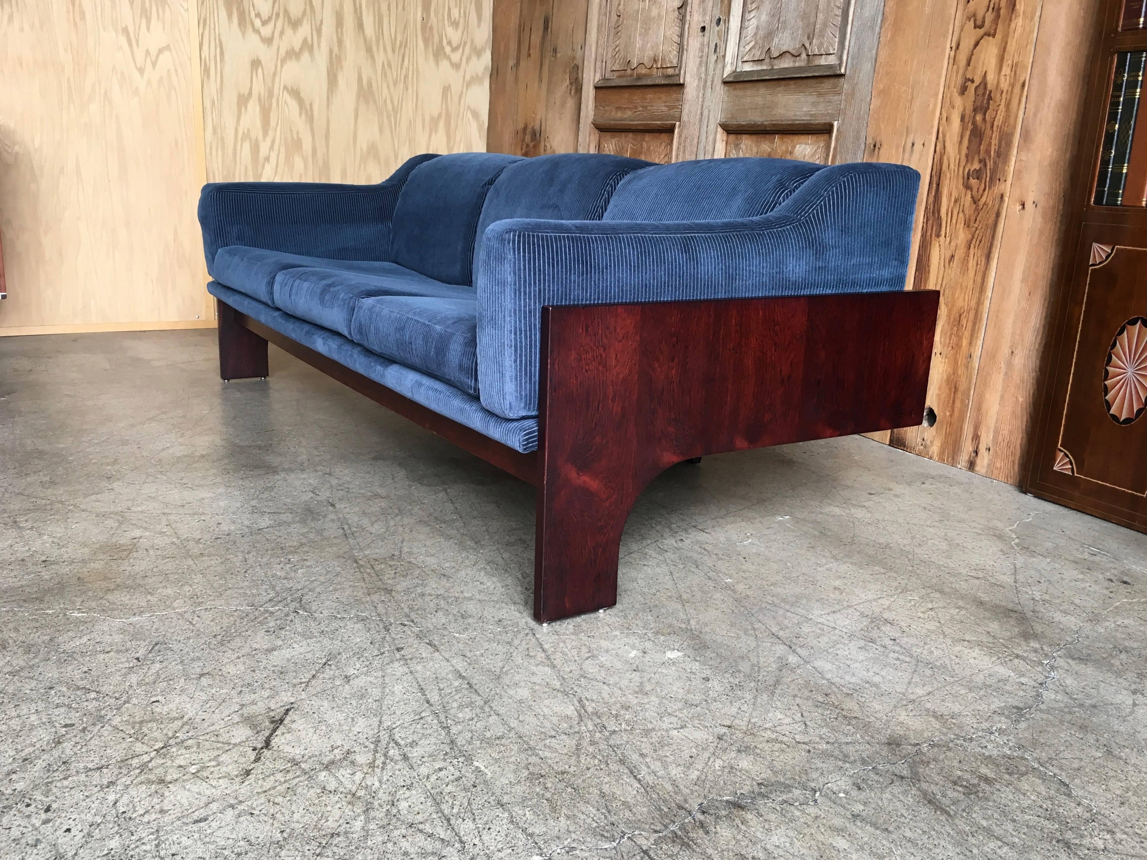 Claudio Salocchi for Sormani Rosewood Sofa 2