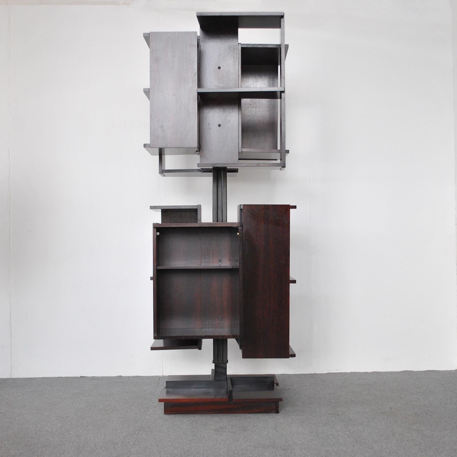 Mid-20th Century Claudio Salocchi Italian Midcentury Bookcase for Sormani 60's