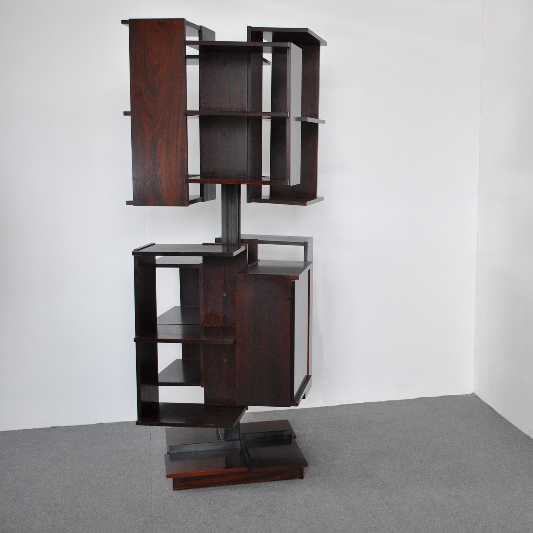 Claudio Salocchi Italian Midcentury Bookcase for Sormani 60's 1