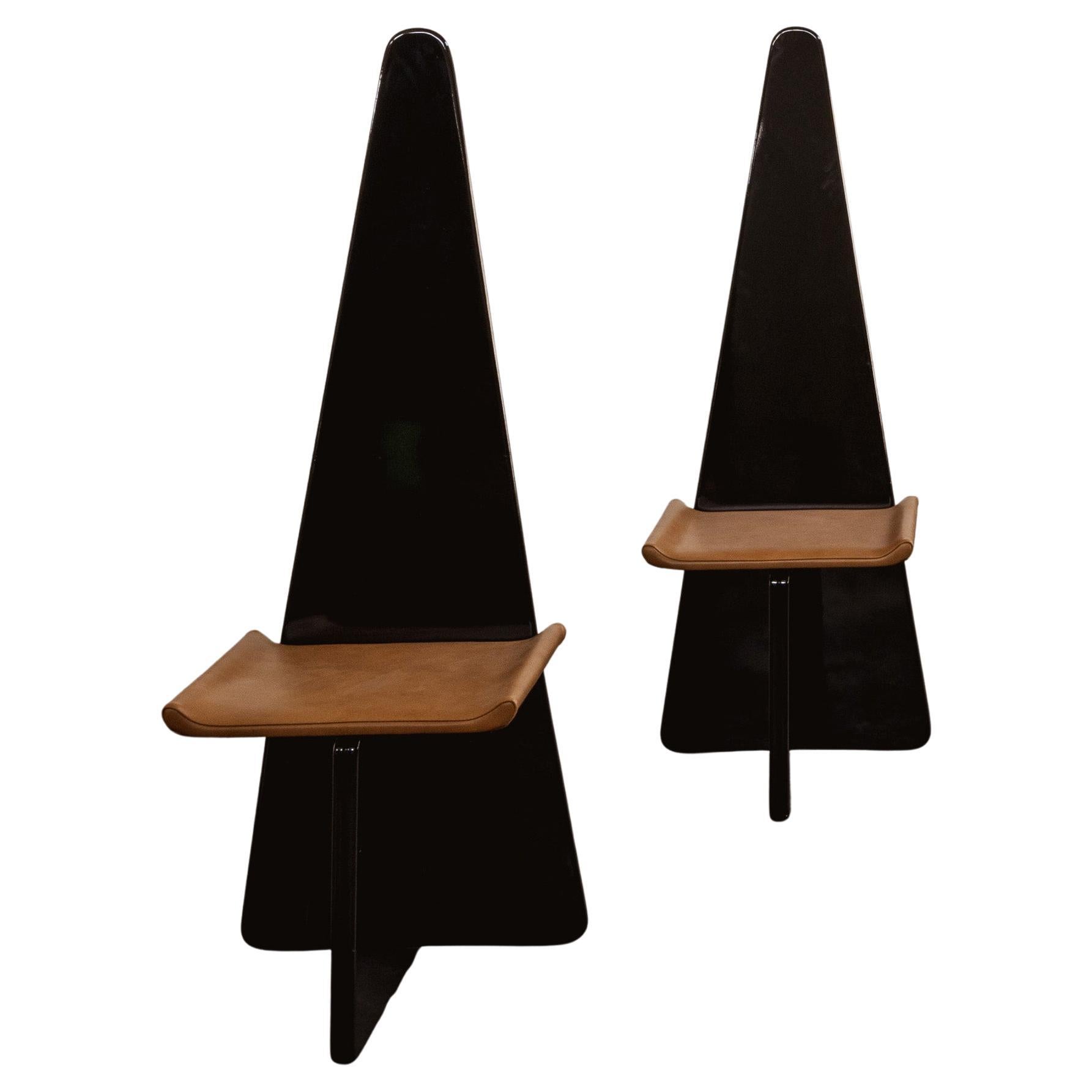 Claudio Salocchi Sillas de comedor "Napoleone" para Sormani, 1972, set de 2