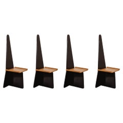 Claudio Salocchi “Napoleone” Dining Chairs for Sormani, 1972, Set of 4