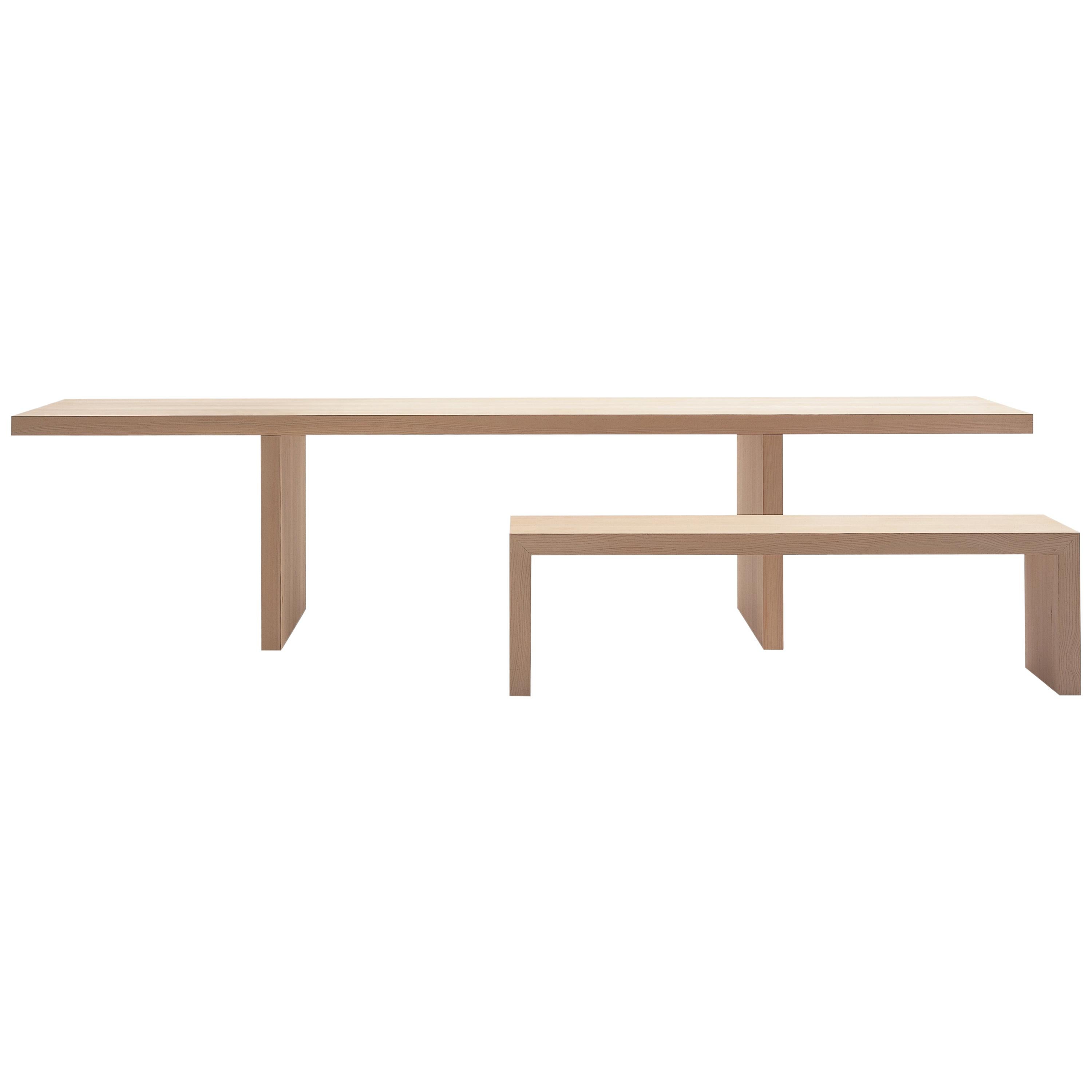 For Sale: Beige (133_NATURAL OAK) Claudio Silvestrin Millenium Hope Table in Honeycomb Fir for Cappellini