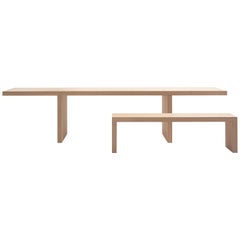 Table Millenium Hope de Claudio Silvestrin en chêne naturel pour Cappellini