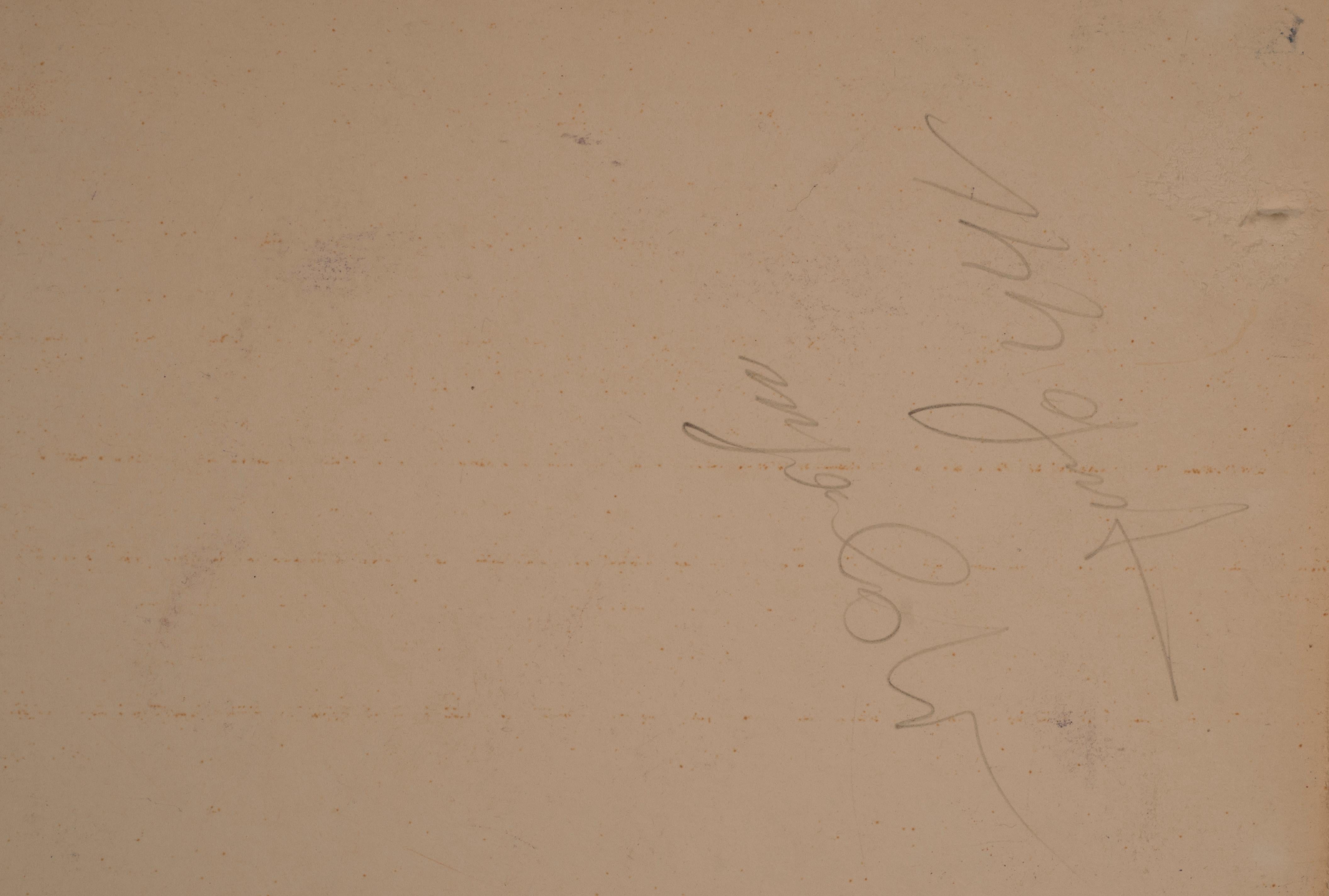 Claudio Verna Signed and Certified Pastel on Paper For Sale 5