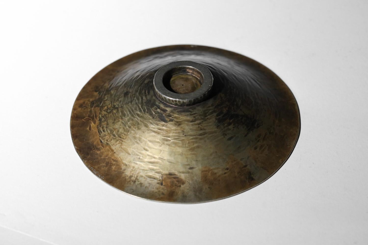 French Claudius Linossier cups art déco brassware lyon For Sale