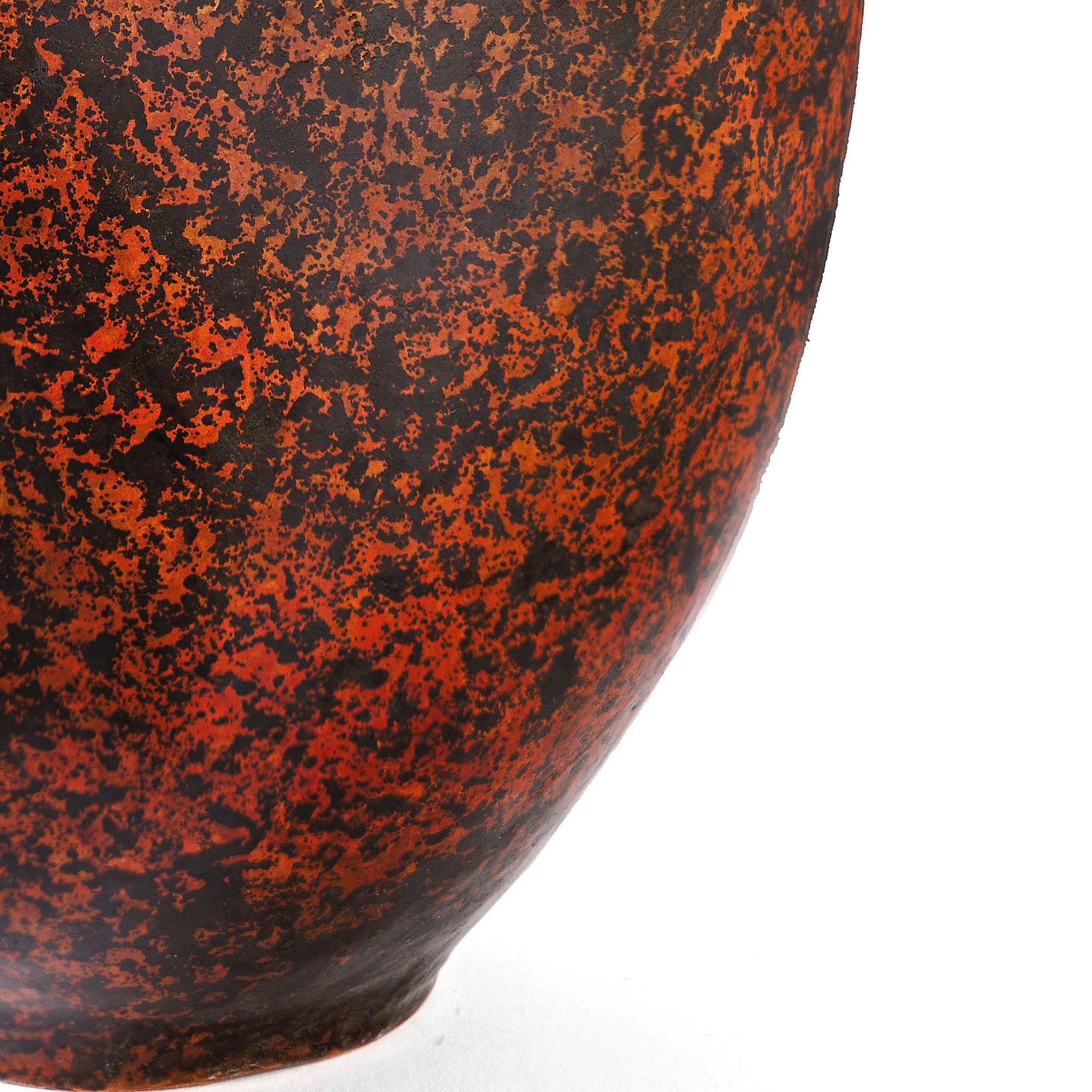 Claudius Linossier Dinanderie-Vase (Art déco) im Angebot