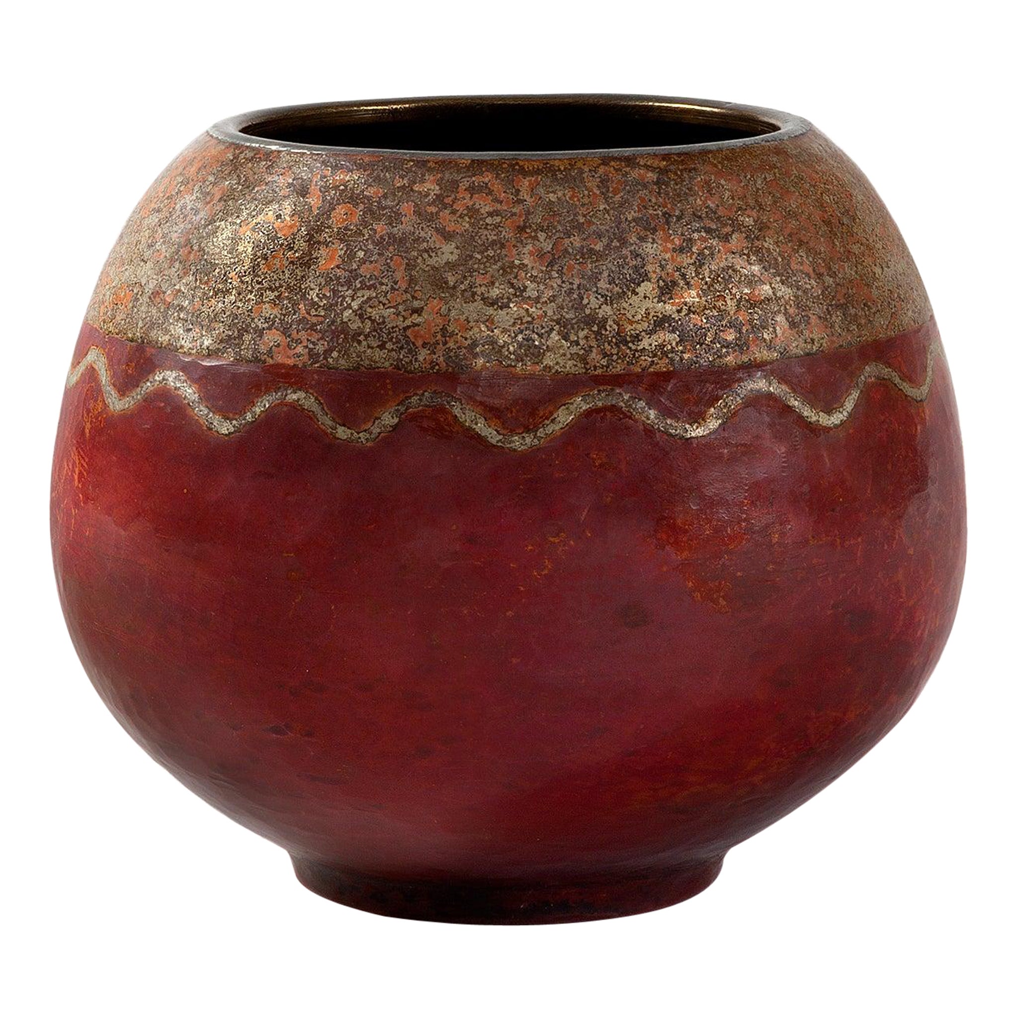 Claudius Linossier Vase Dinanderie