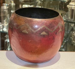 Claudius Linossier Vase Dinanderie Art Déco français