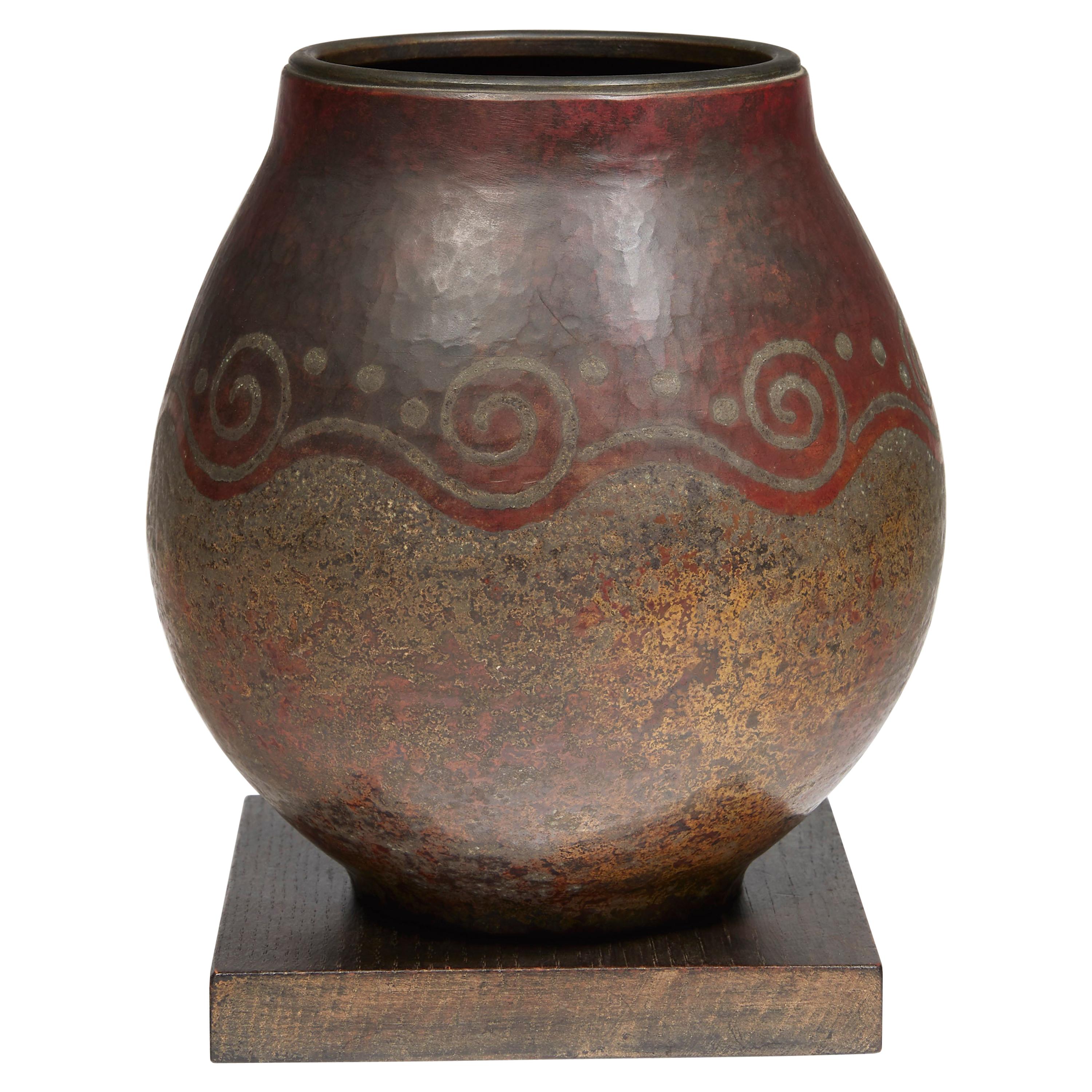 Claudius Linossier, Vase, circa 1935 For Sale