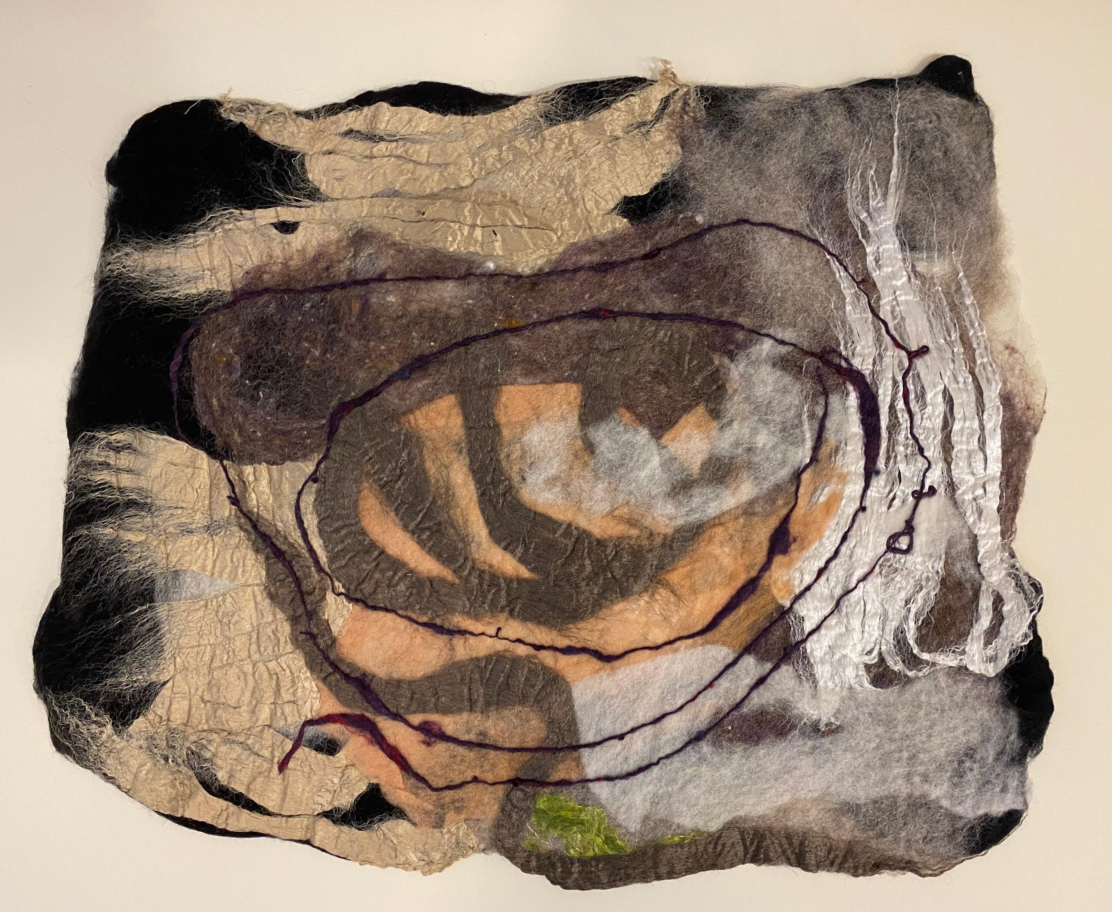 Claudy Jongstra Abstract Painting - Guernica de la Ecologia, Estudio en Color #4