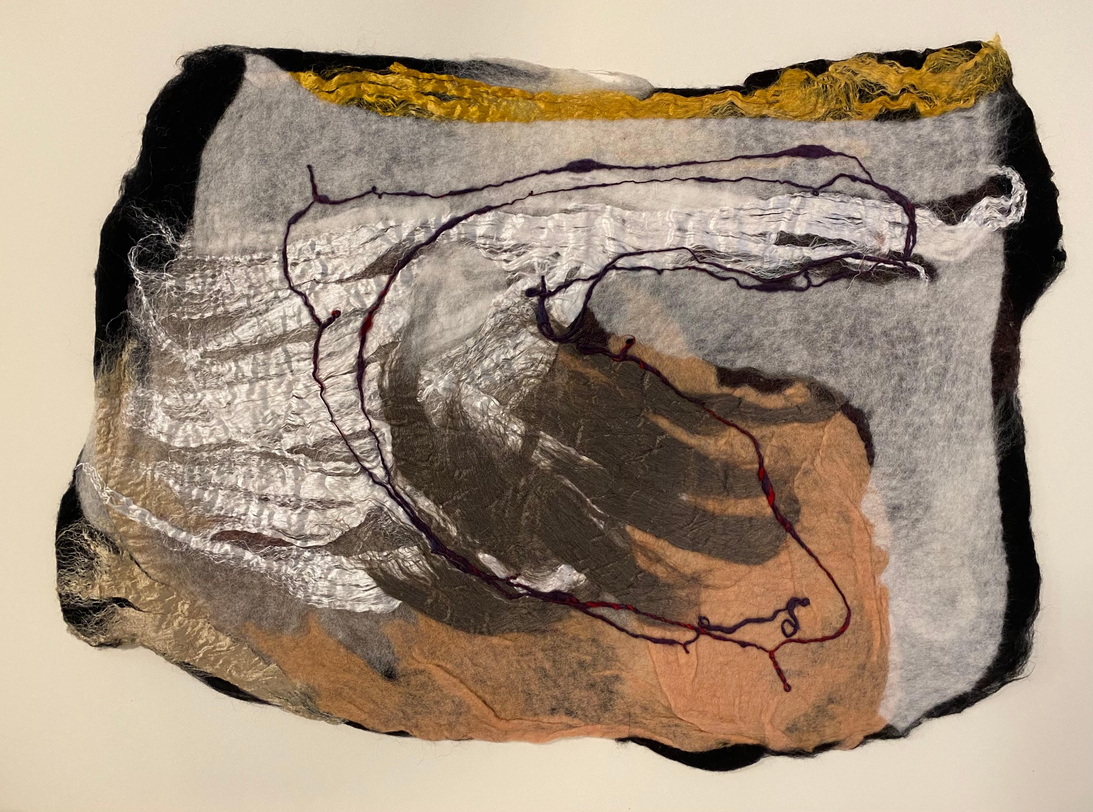 Claudy Jongstra Abstract Painting - Guernica de la Ecologia, Estudio en Color #5