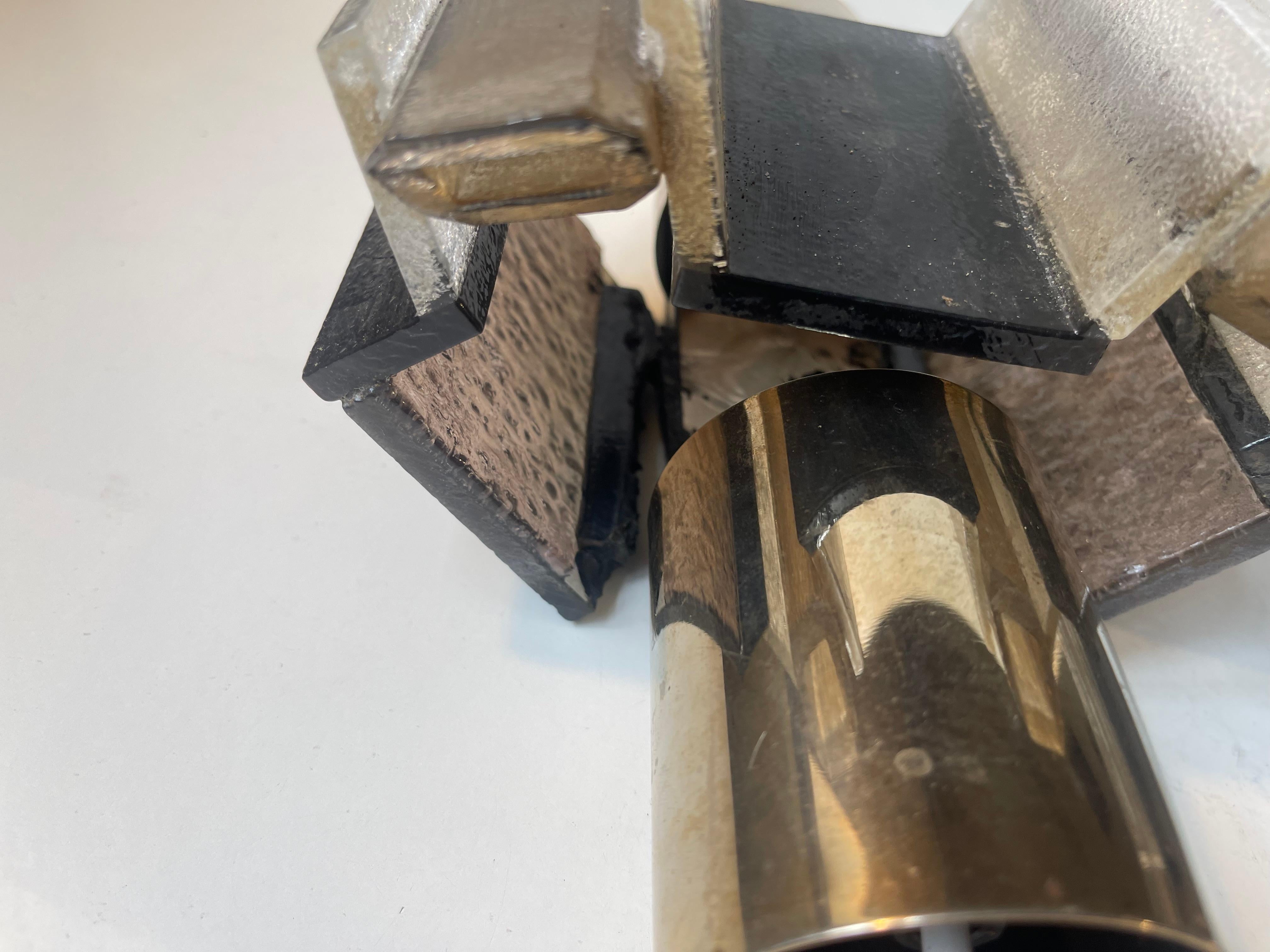 Claus Bolby Danish Space Age Wall Sconces for Cebo Industri, 1970s For Sale 3