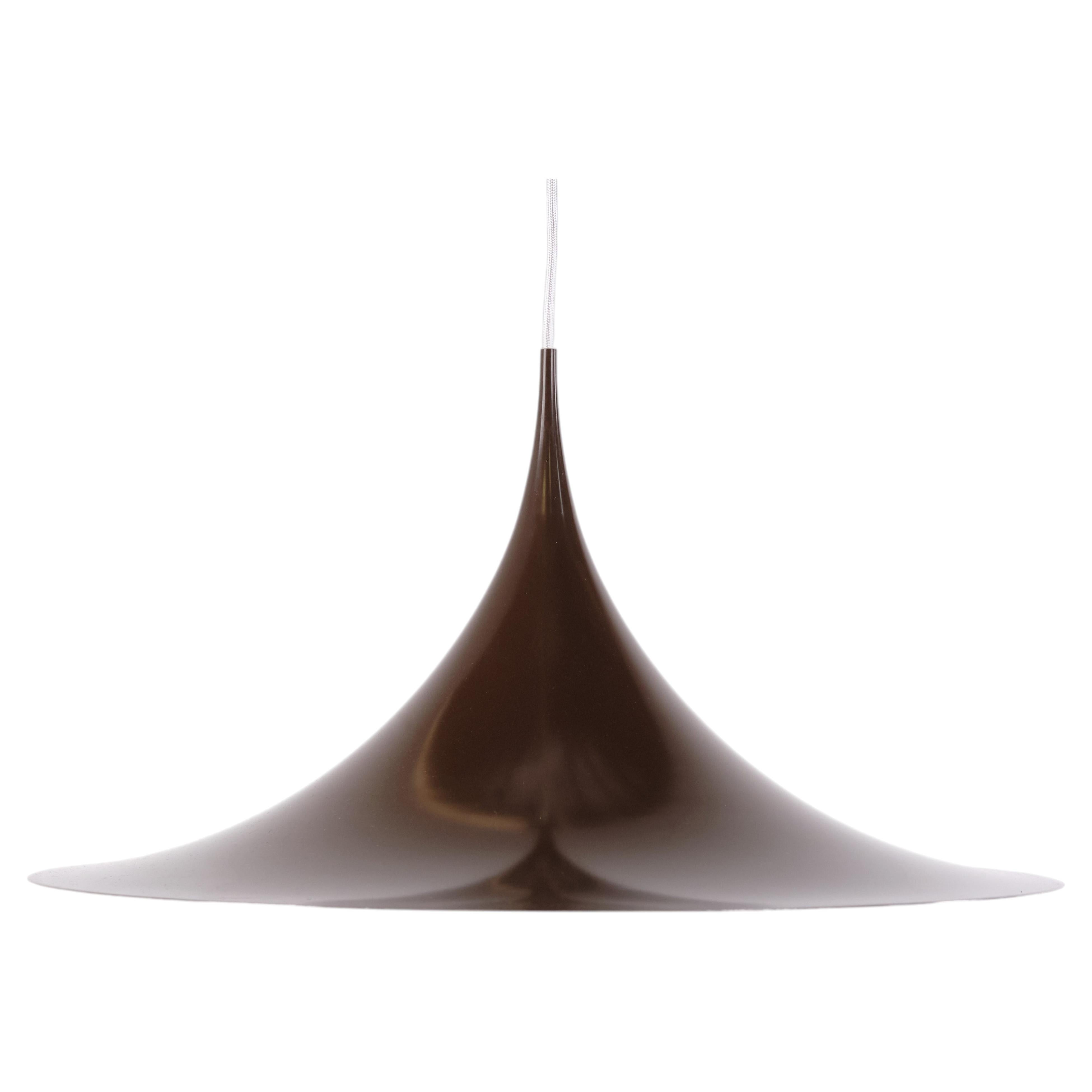 Claus Bonderup & Torsten Thorup Semi Pendant in Dark Brown by Fog & Mørup Ø60