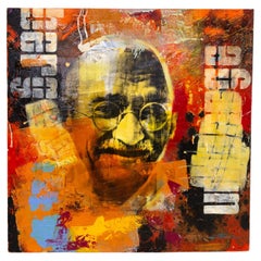 Claus Costa popart ‘Ghandi’ artwork