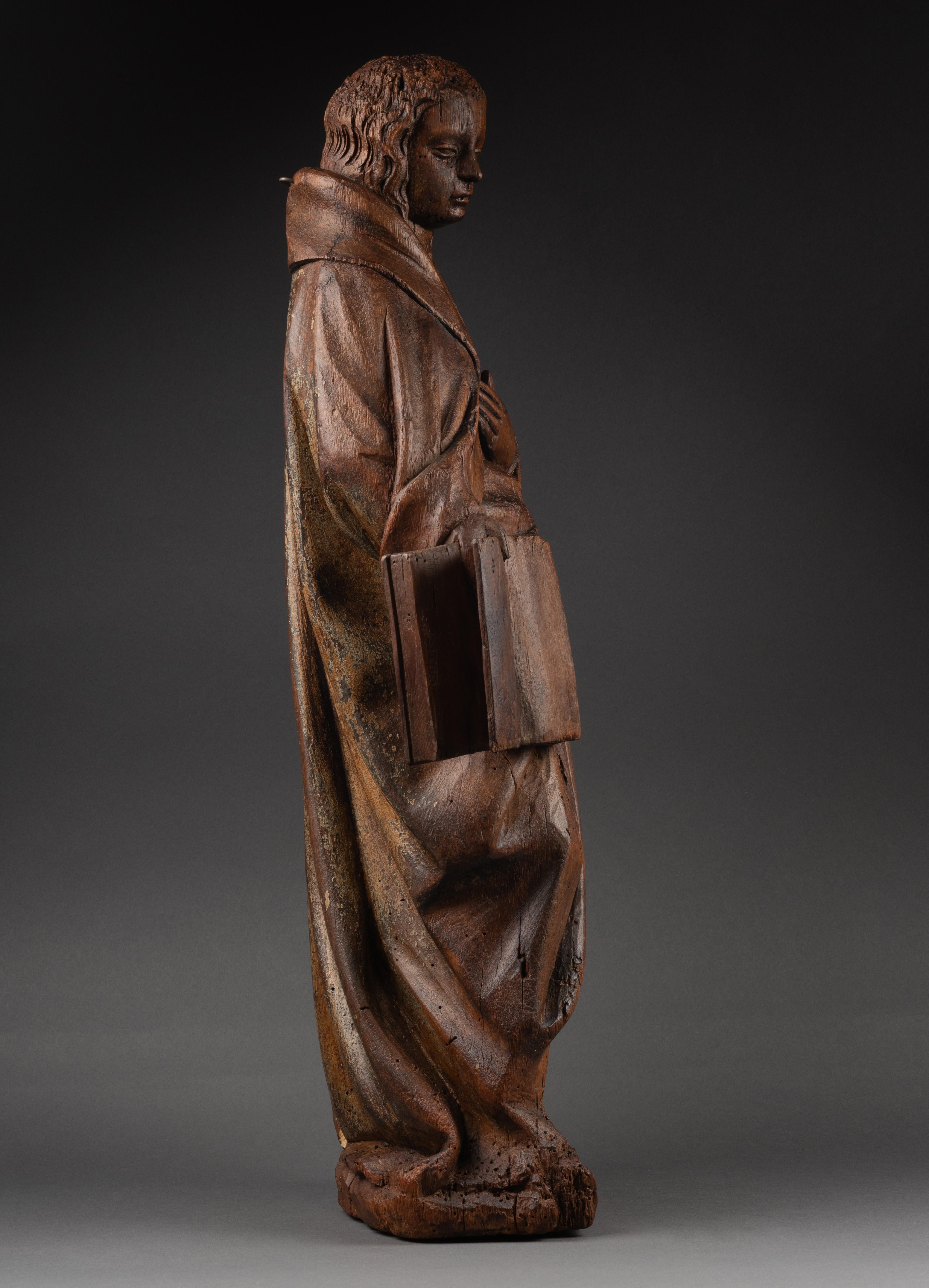 Virgin of the Annunciation, Burgundy, early 15th century For Sale 5