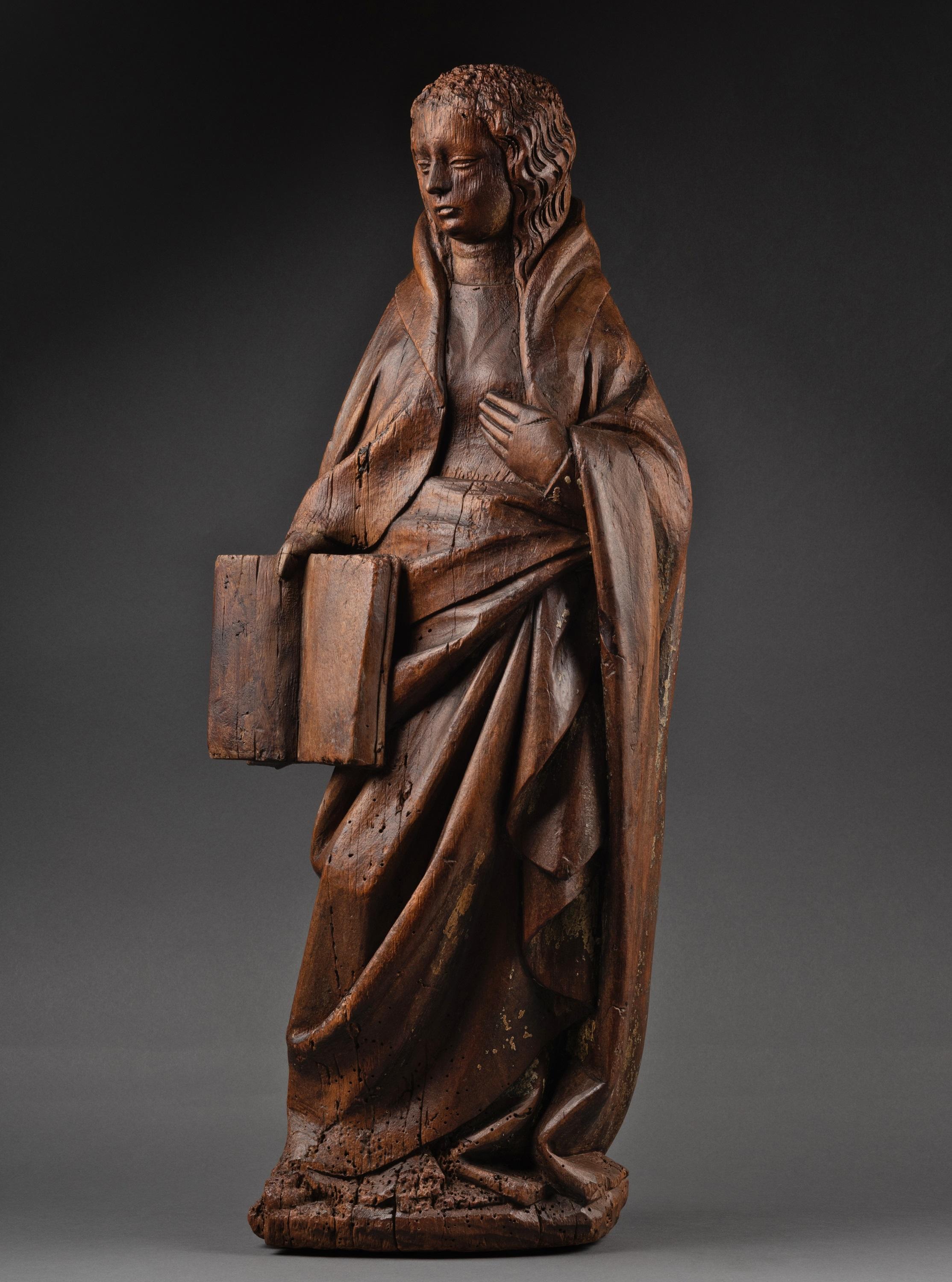 Virgin of the Annunciation, Burgund, frühes 15. Jahrhundert (Mittelalterlich), Sculpture, von Claus de Werve