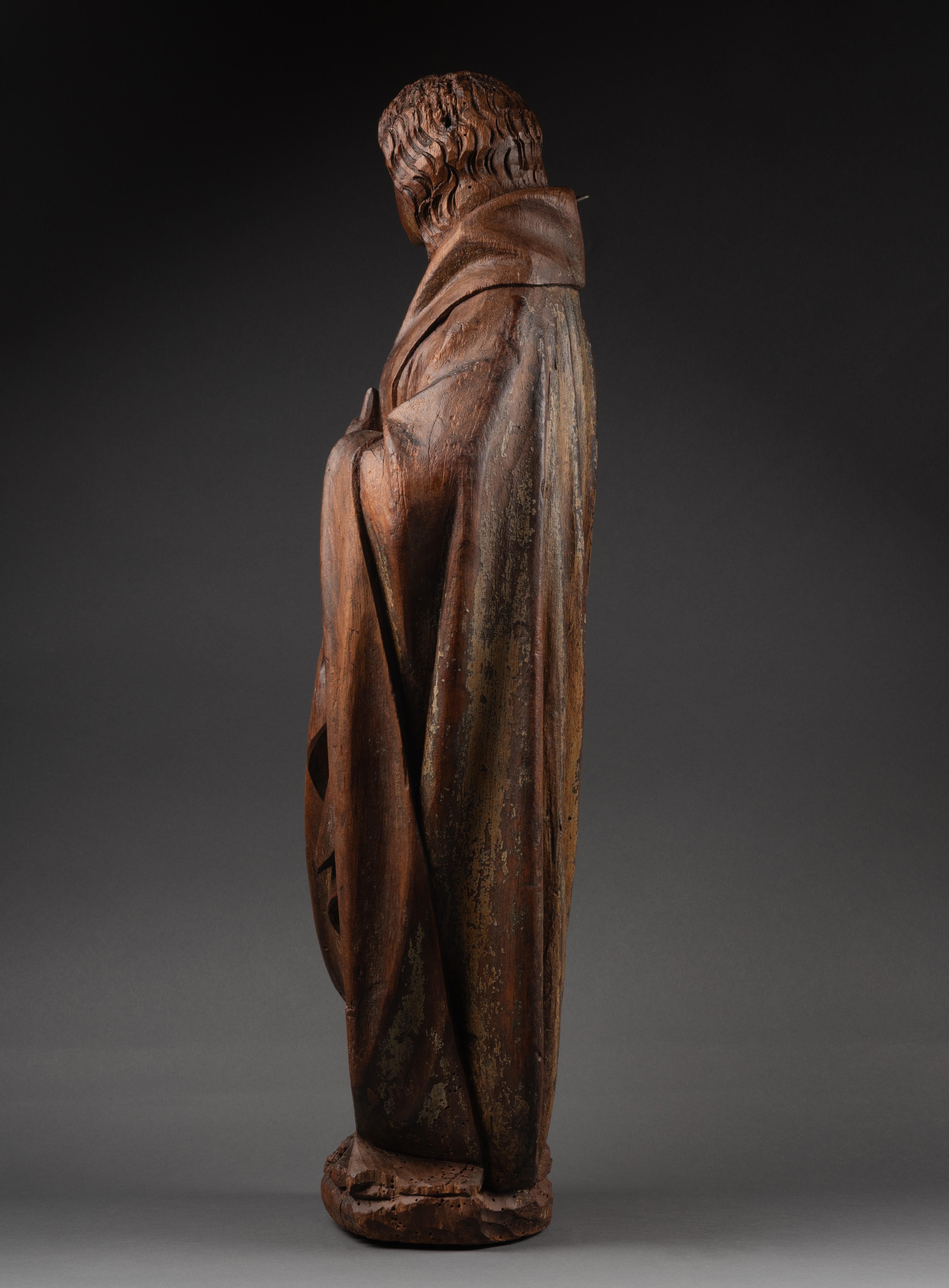 Virgin of the Annunciation, Burgundy, early 15th century For Sale 1