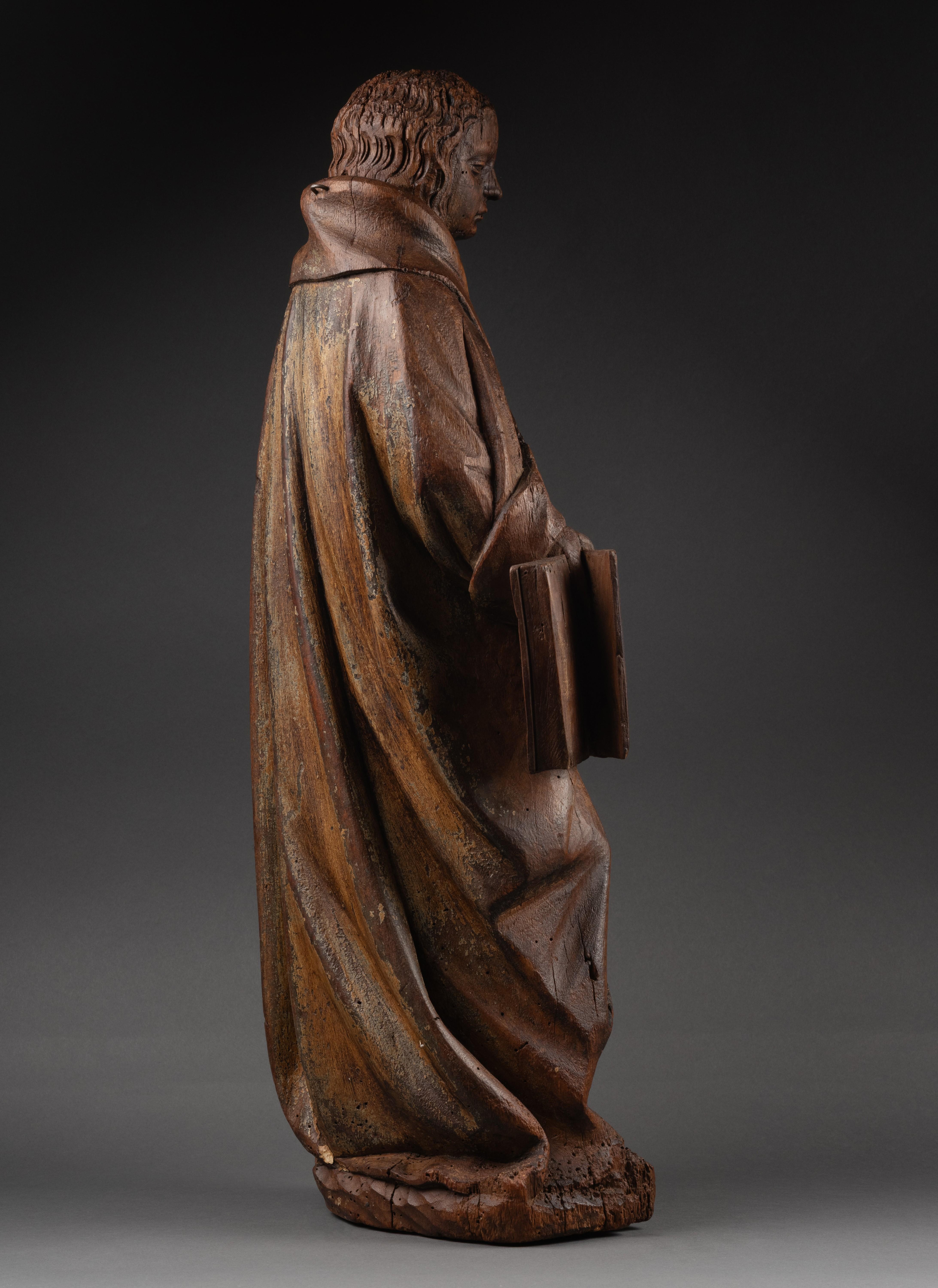 Virgin of the Annunciation, Burgundy, early 15th century For Sale 4