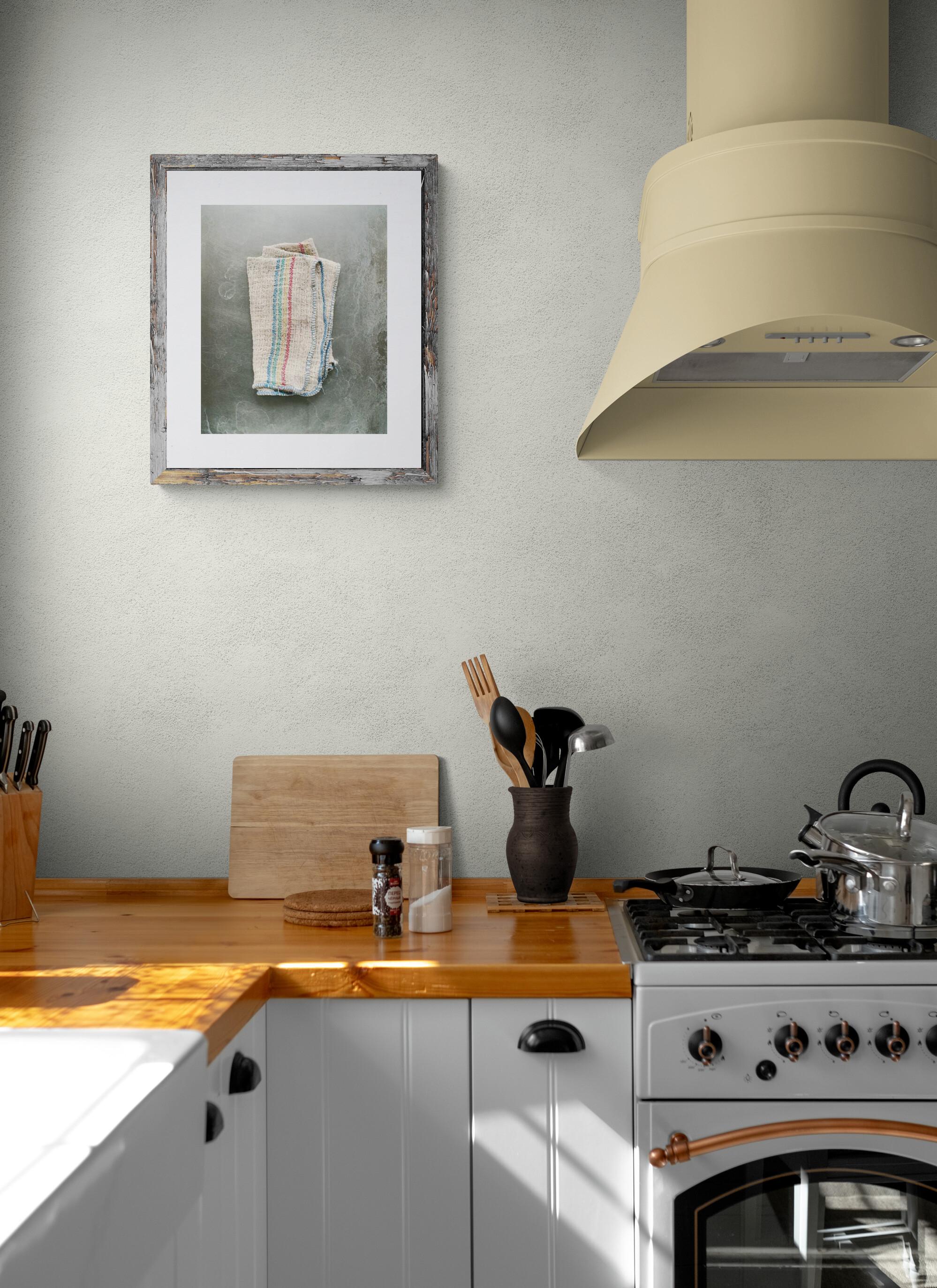 Kitchen Rag (Still Life, Everyday Object, 30% OFF LIST PRICE - LIMITED TIME) - Gray Color Photograph by Claus Goedicke
