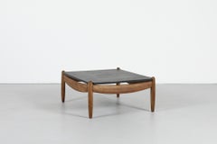 Claus Straub Oak and Slate Coffee Table for Goldfeder, Germany, c. 1960