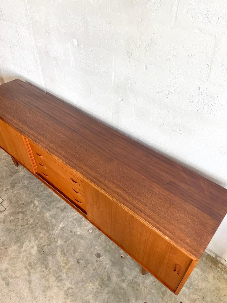 Wood Clause and Son Danish Mid Century Credenza or Media Console