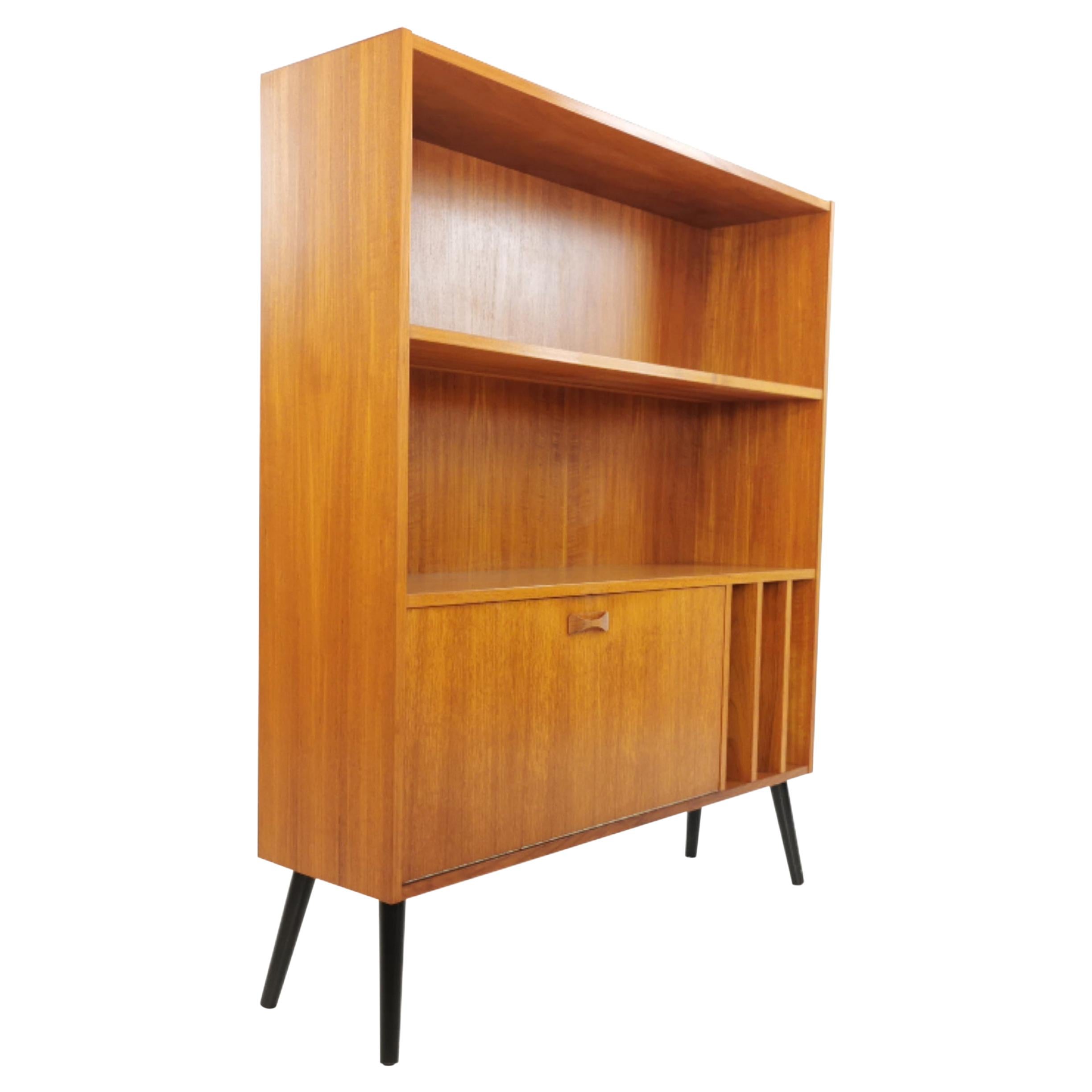 Clausen & Son Teak Bookcase Cabinet, 1960s-1970s, Midcentury