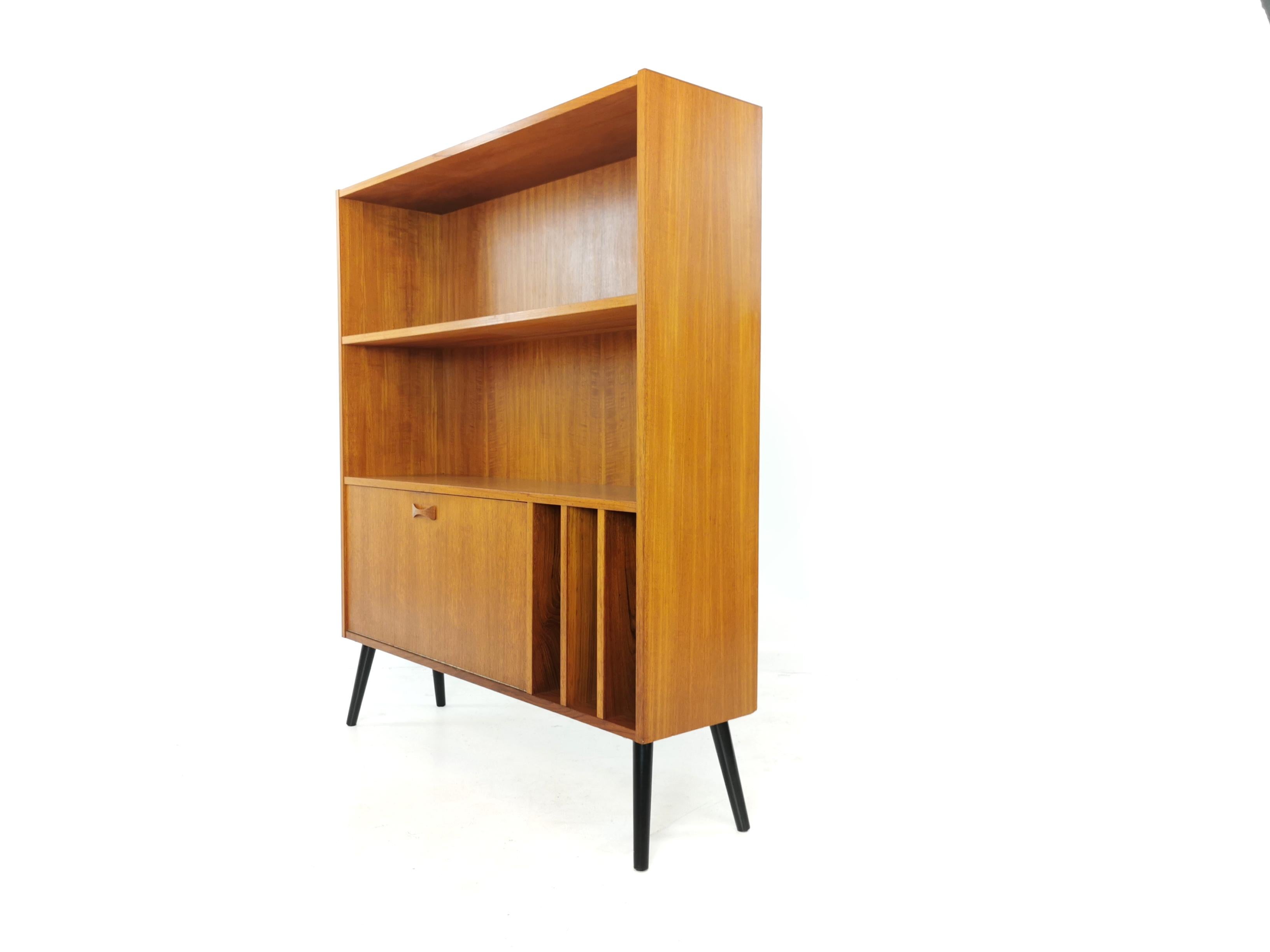 Mid-Century Modern Clausen & Son Teak Bookcase Cabinet, 1960s-1970s, Midcentury