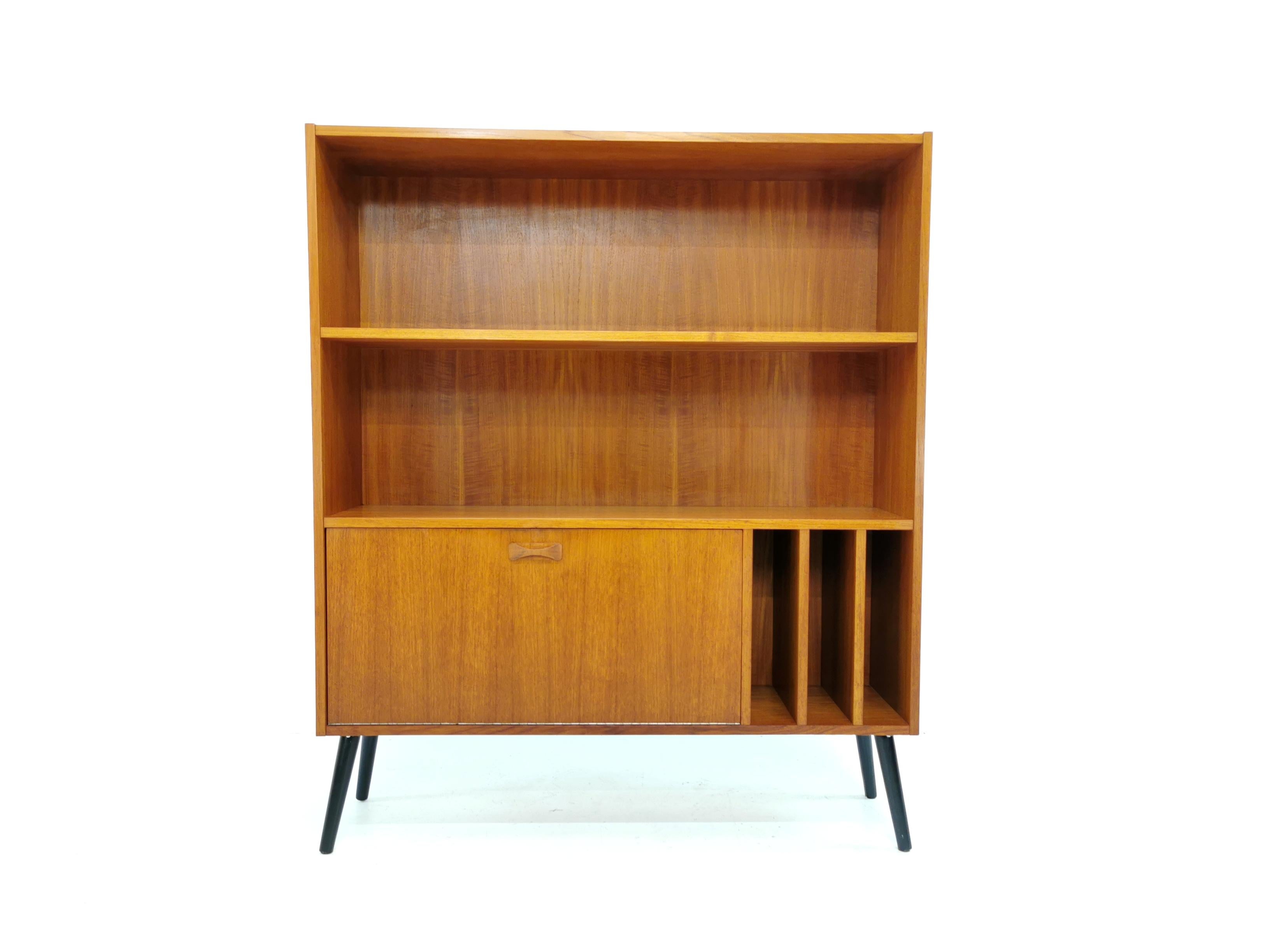 Danish Clausen & Son Teak Bookcase Cabinet, 1960s-1970s, Midcentury