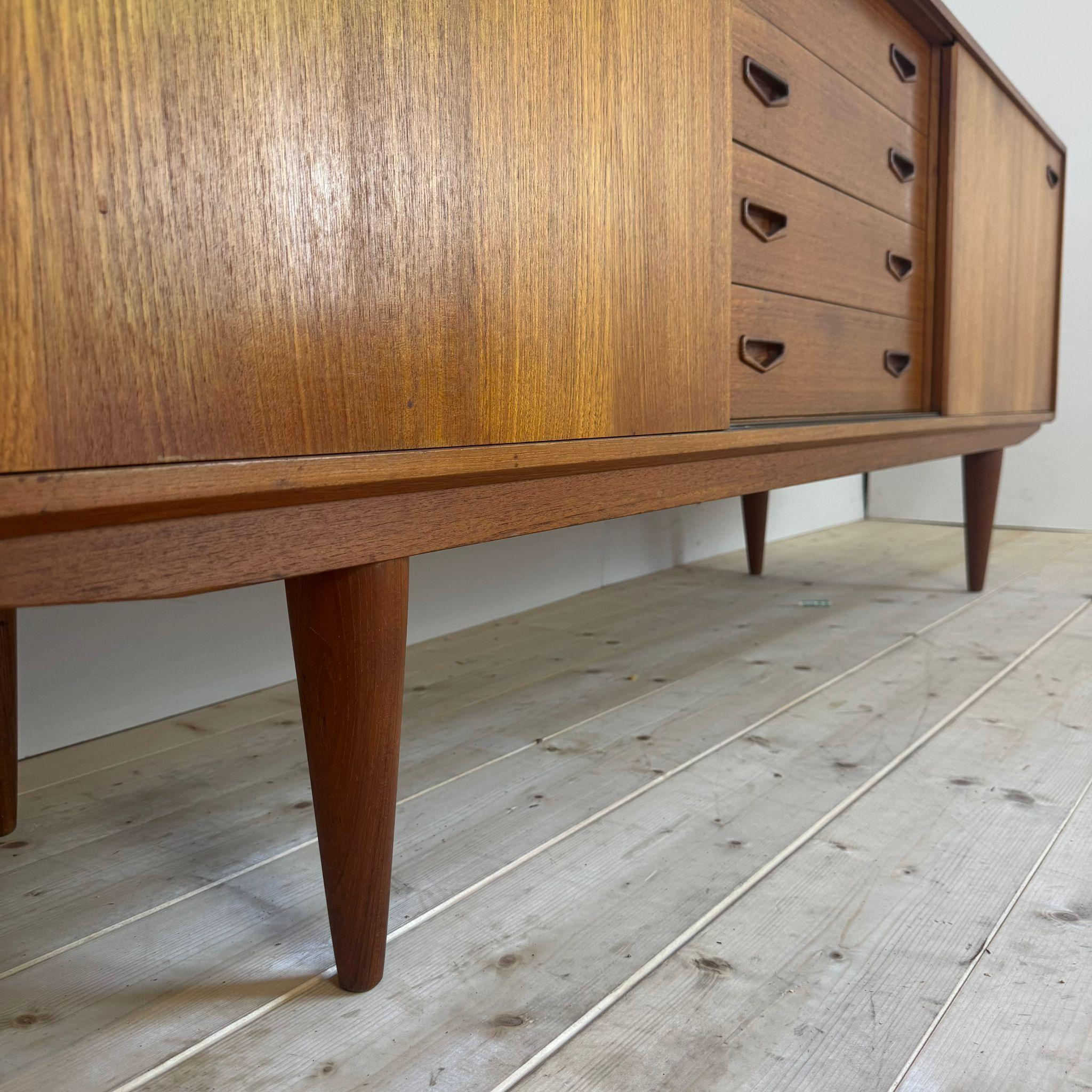 Danish Clausen & Son vintage teak sideboard, Denmark 1960s For Sale